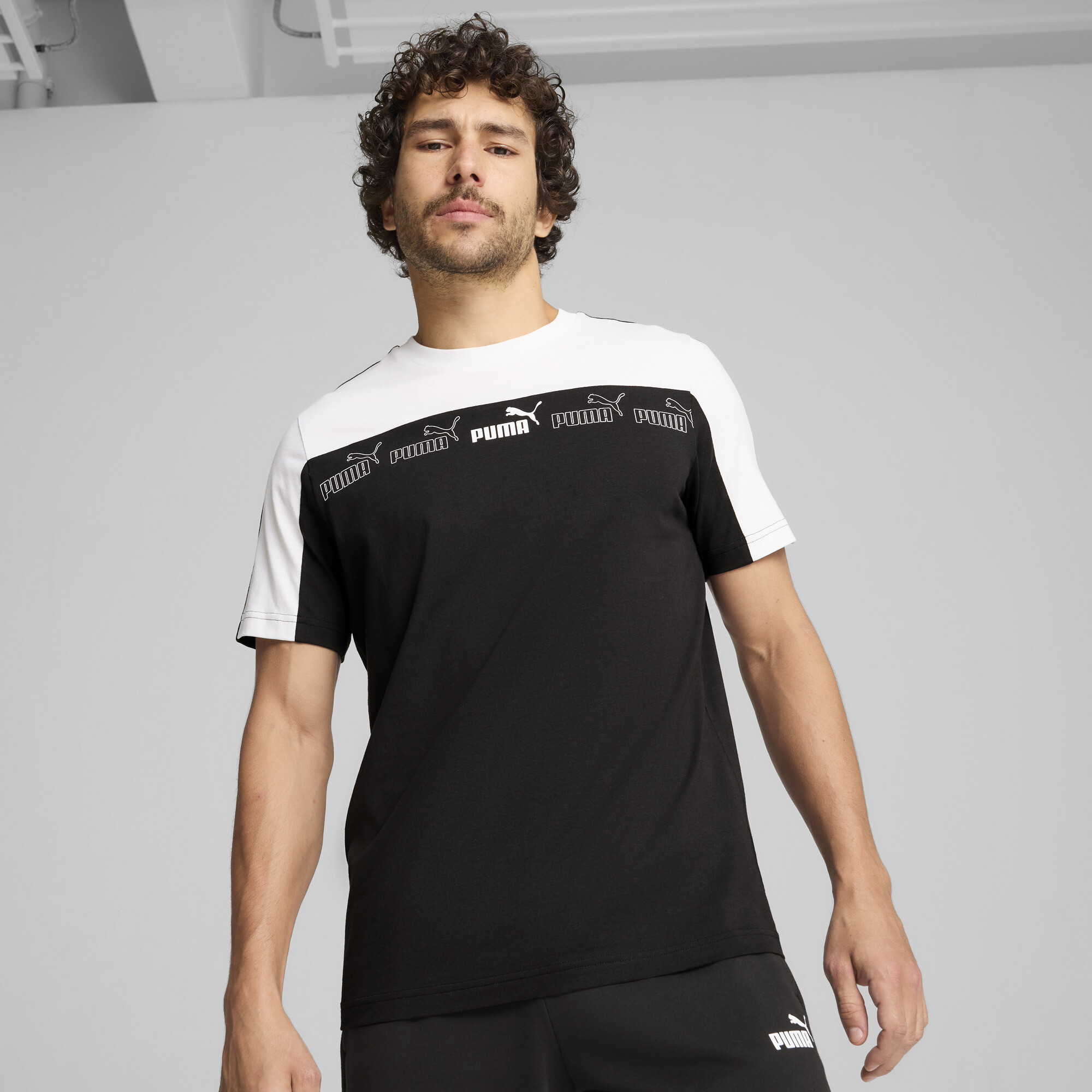 Puma Around The Block T-Shirt Herren | Black | Größe: L