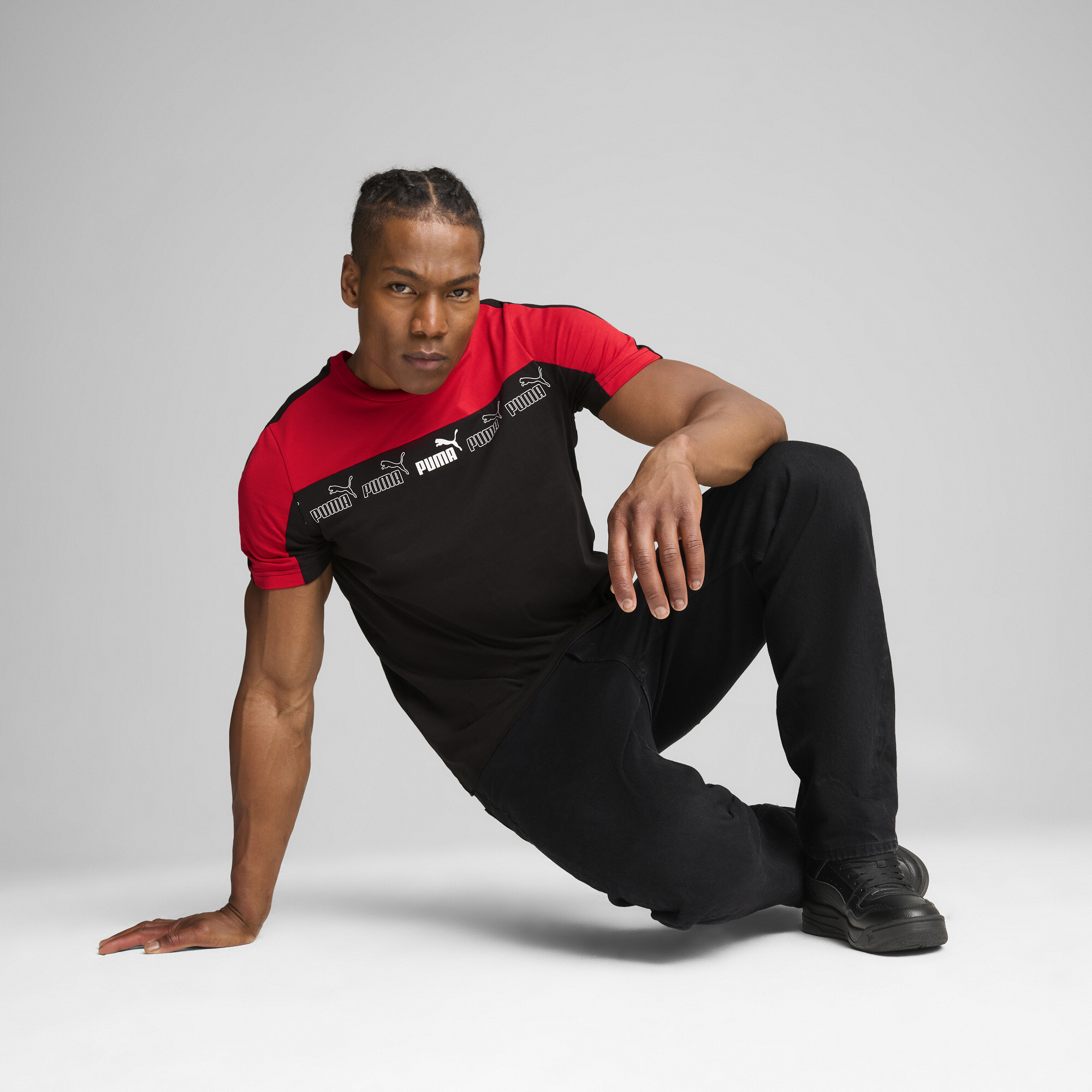 PUMA Around the Block T-shirt voor Heren, Rood, Maat XXL thumbnail 6