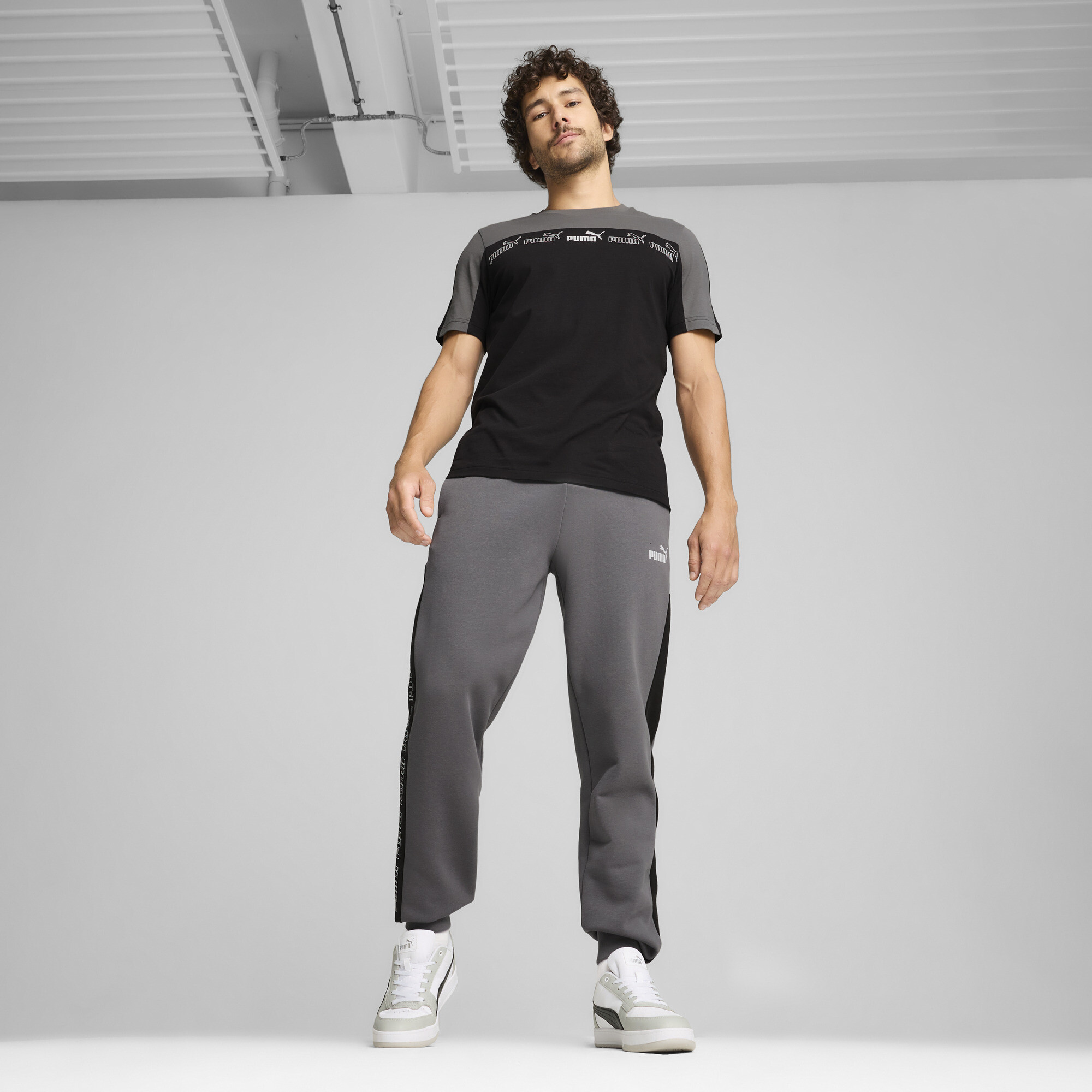 PUMA Around the Block T-shirt voor Heren, Grijs, Maat XXL thumbnail 6