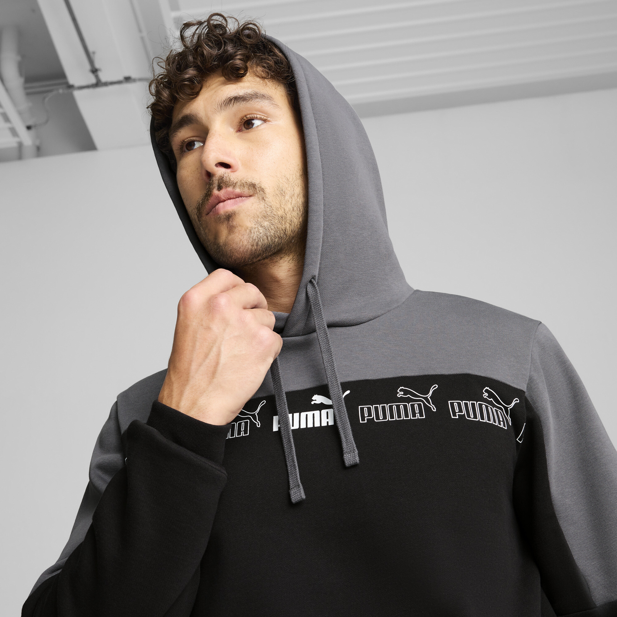 PUMA Around the Block hoodie voor Heren, Grijs, Maat M thumbnail 7