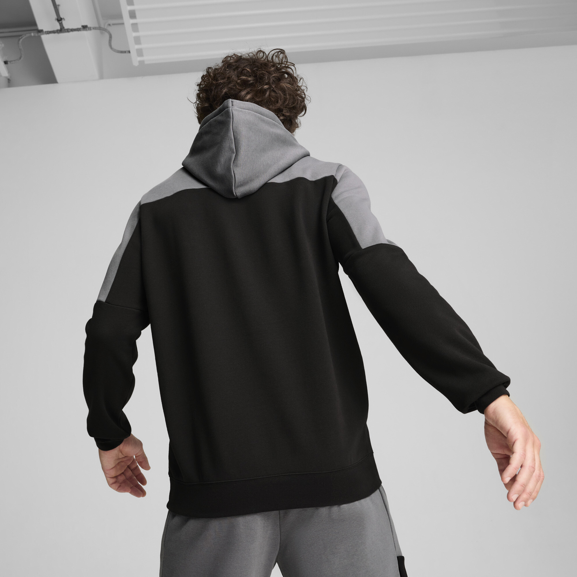 PUMA Around the Block hoodie voor Heren, Grijs, Maat M thumbnail 5
