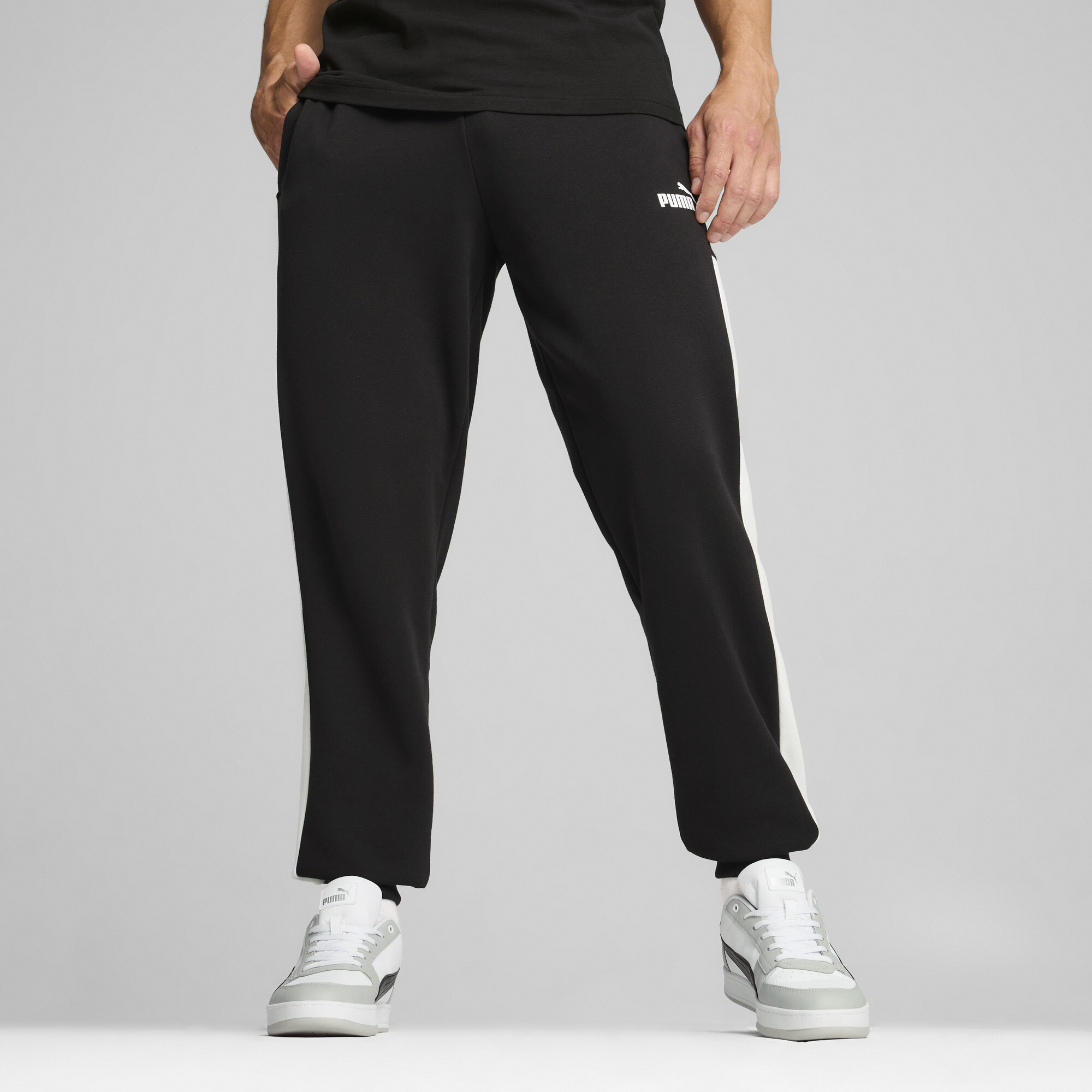 Puma Around The Block Jogginghose Herren | Mit Print | Black | Größe: XS