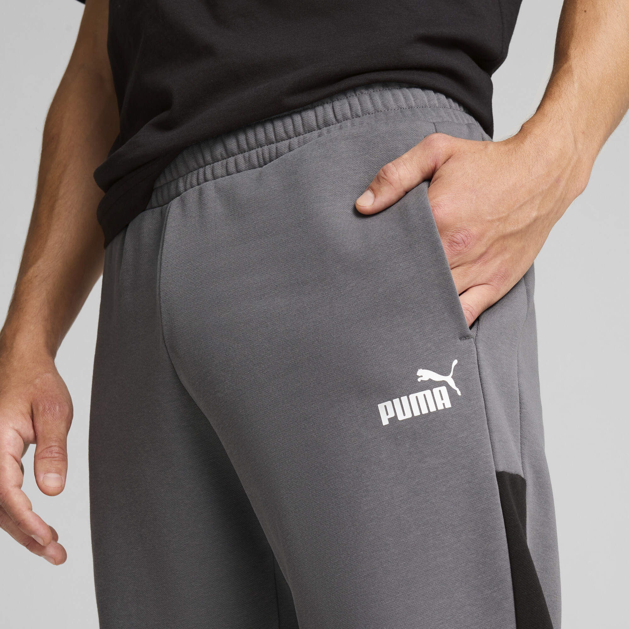 PUMA Around The Block joggingbroek voor Heren, Grijs, Maat M thumbnail 7