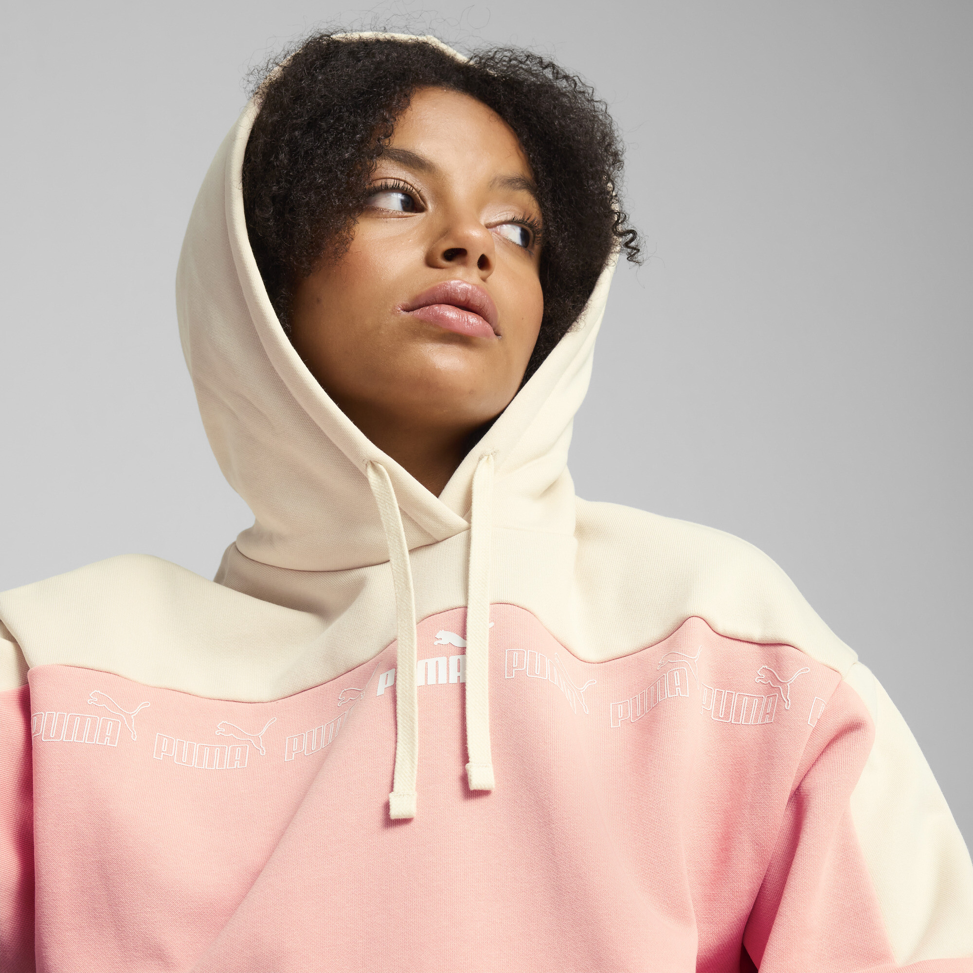 PUMA Around the Block hoodie voor Dames, Roze, Maat M thumbnail 7