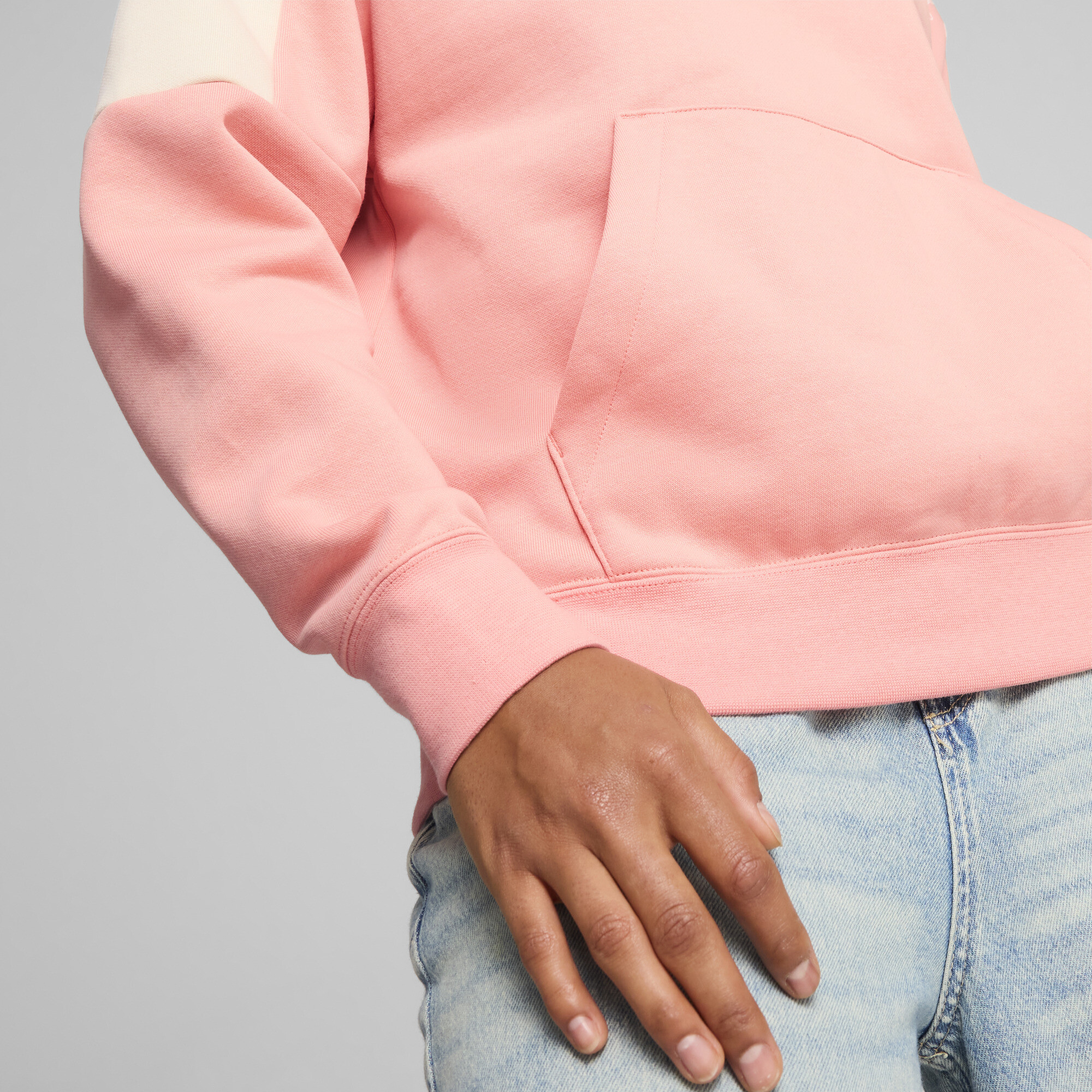 PUMA Around the Block hoodie voor Dames, Roze, Maat M thumbnail 4