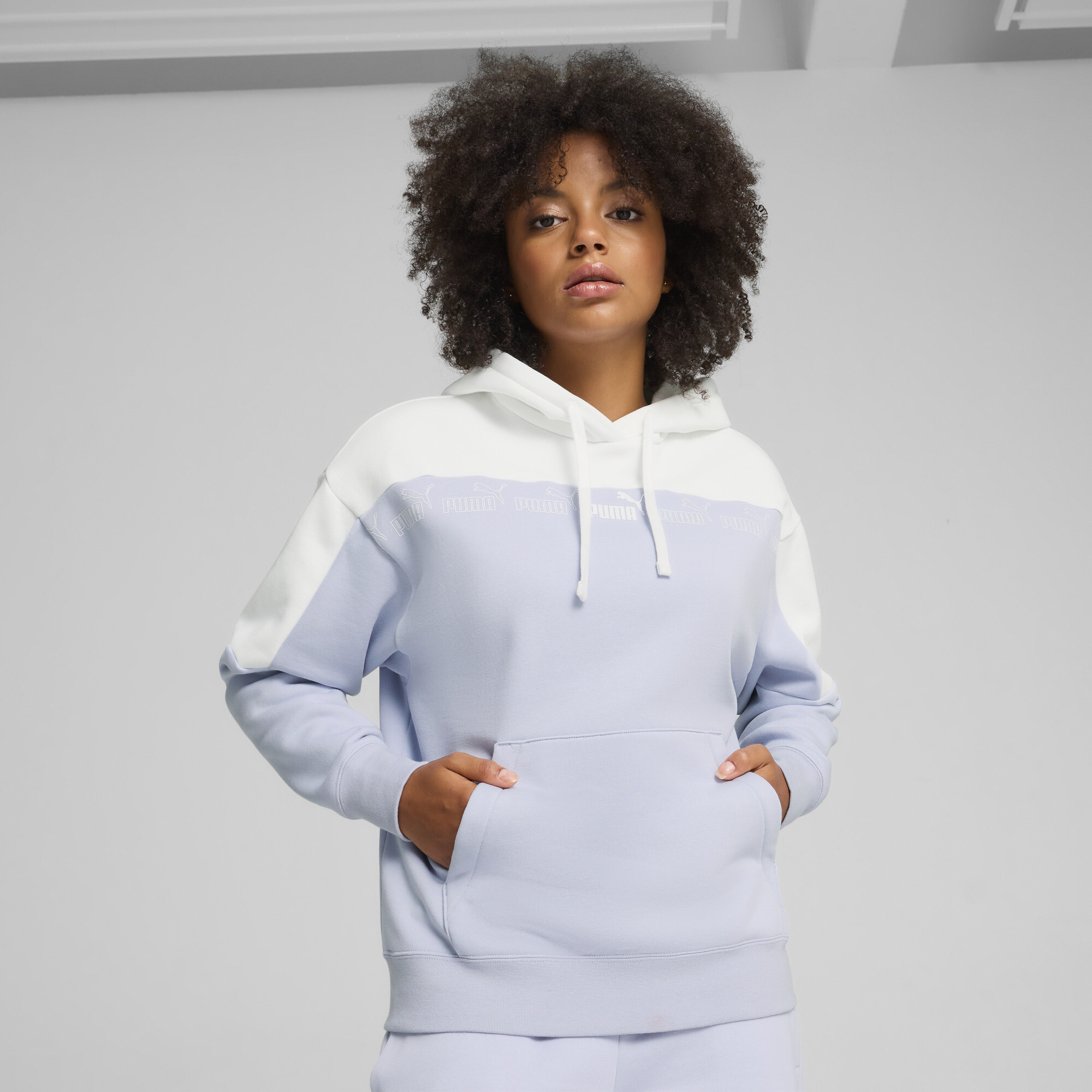 Puma Around The Block Hoodie Damen | Mit Color Blocking | Cool Weather | Größe: XXL