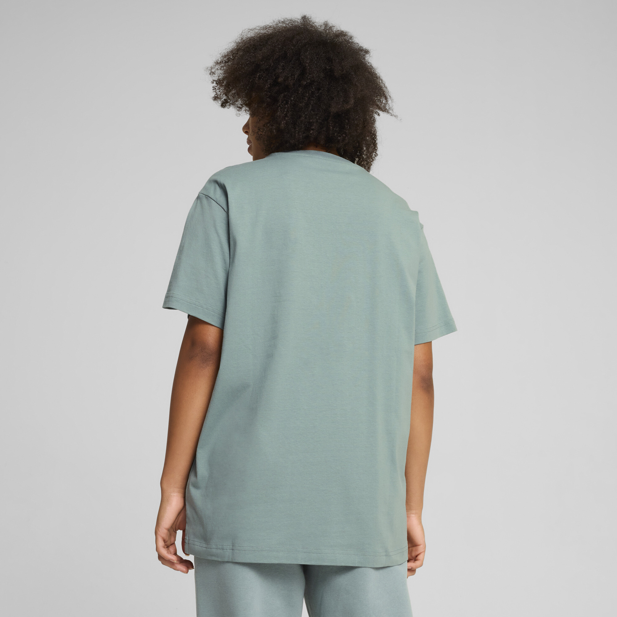 PUMA Essentials Elevated uniseks T-shirt, Groen, Maat M thumbnail 5