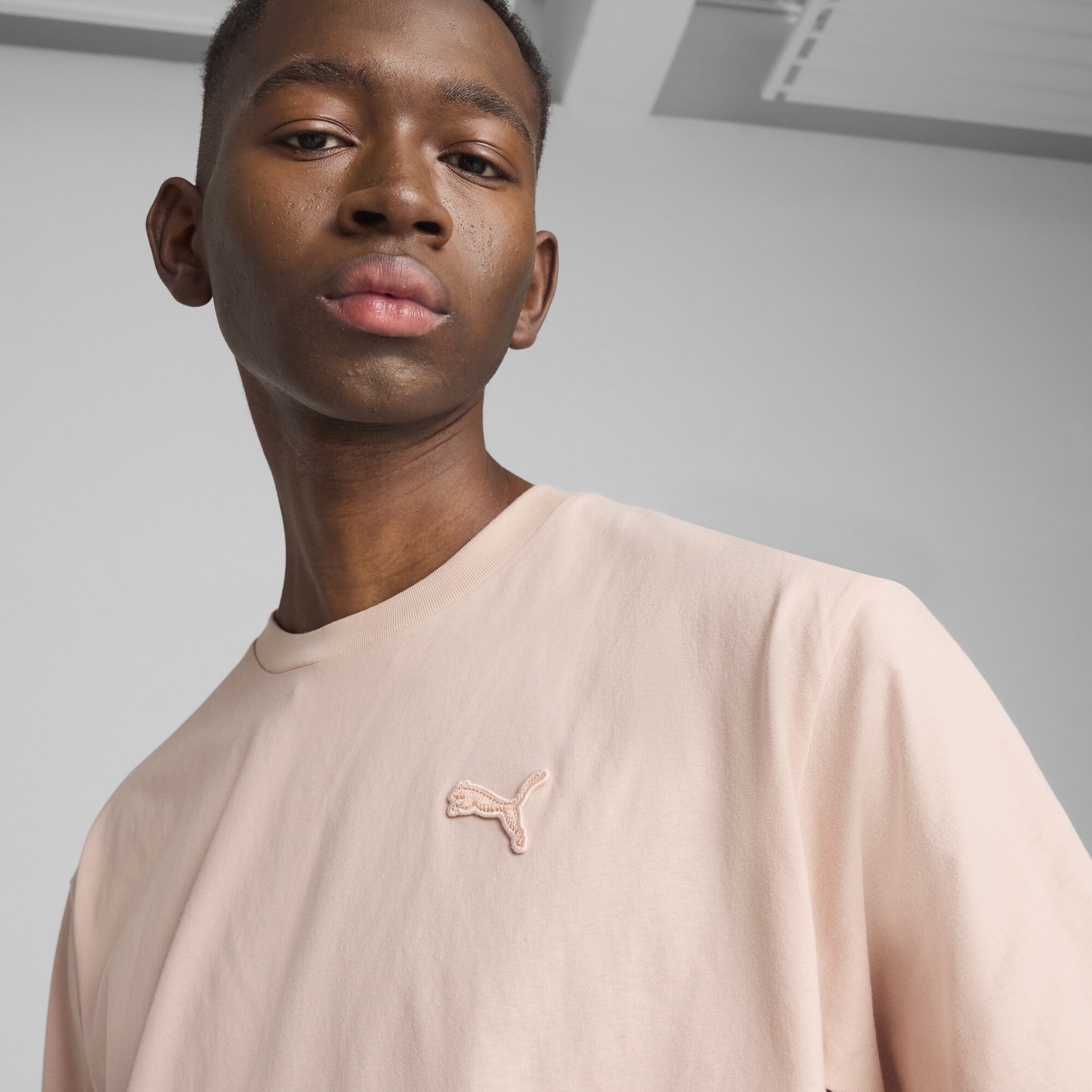 PUMA Essentials Elevated uniseks T-shirt, Roze, Maat XS thumbnail 4