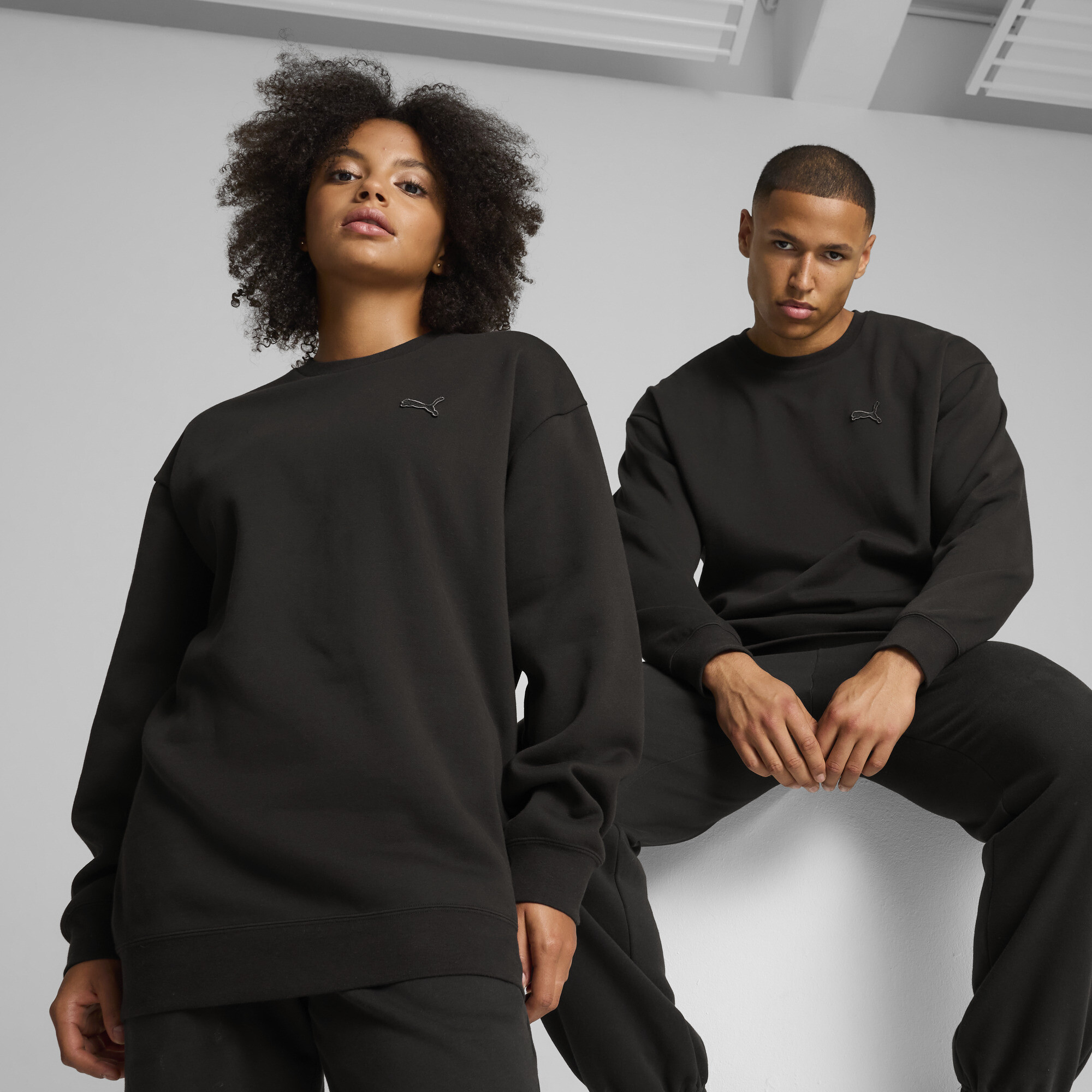 Puma Essentials Elevated Crewneck Unisex | Mit Plain | Black | Größe: S