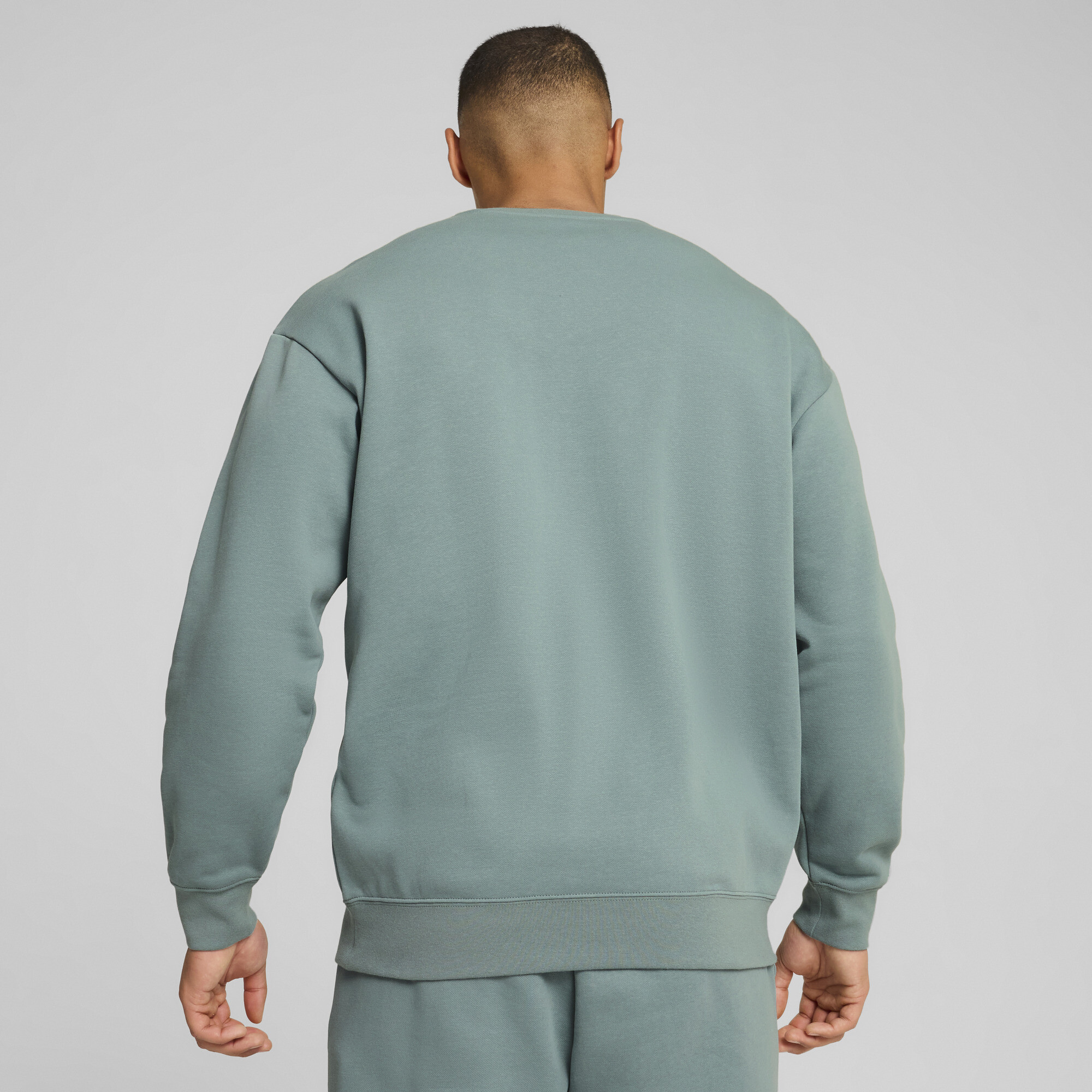 PUMA Essentials Elevated uniseks top met ronde hals, Groen, Maat XS thumbnail 5