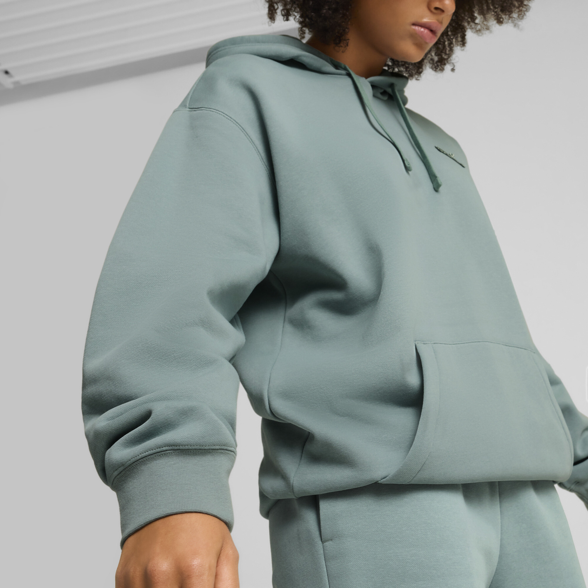 PUMA Essentials Elevated uniseks hoodie, Groen, Maat S thumbnail 7