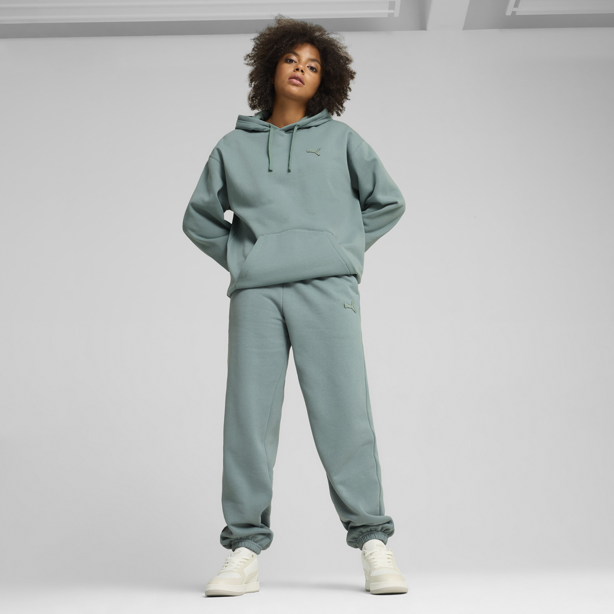 PUMA Essentials Elevated uniseks hoodie, Groen, Maat S thumbnail 6