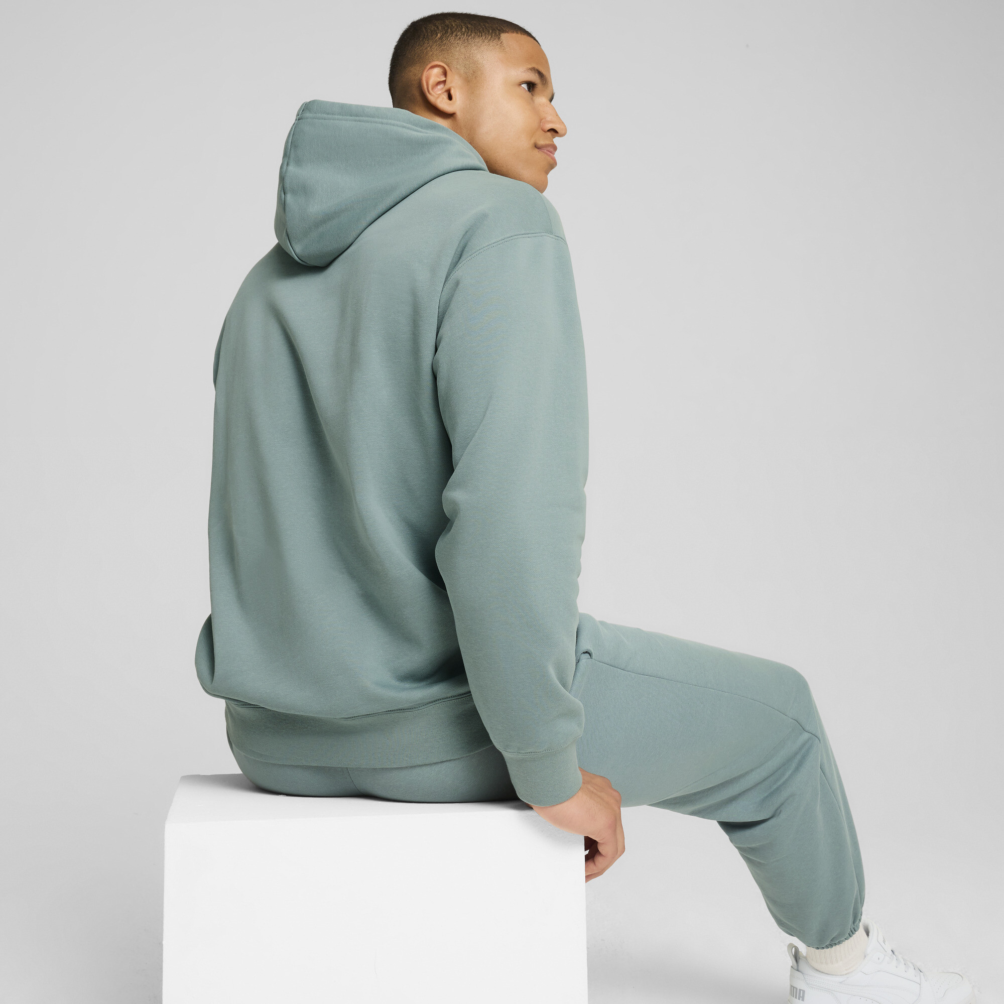 PUMA Essentials Elevated uniseks hoodie, Groen, Maat S thumbnail 5