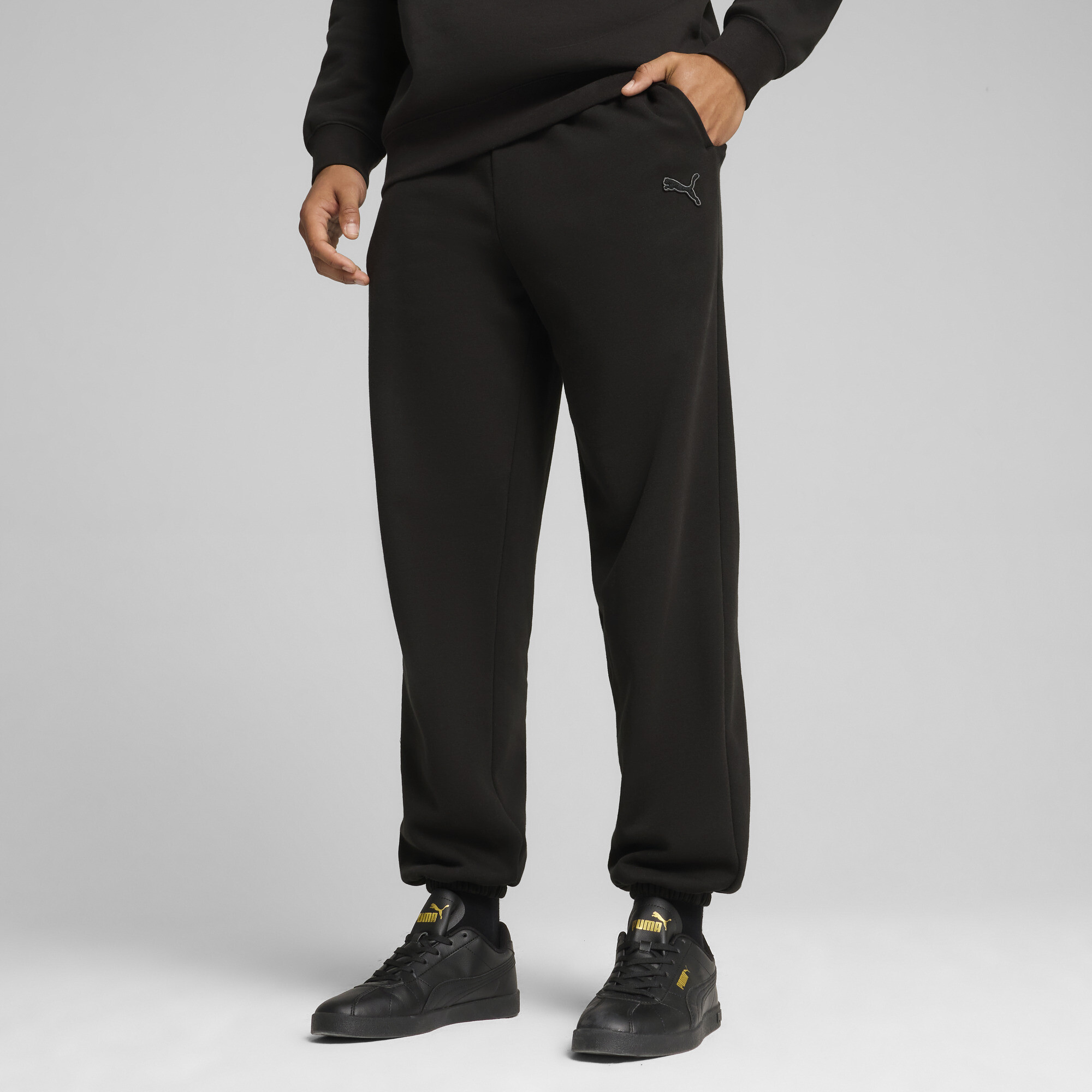 PUMA Essentials Elevated uniseks joggingbroek, Zwart, Maat M thumbnail 6