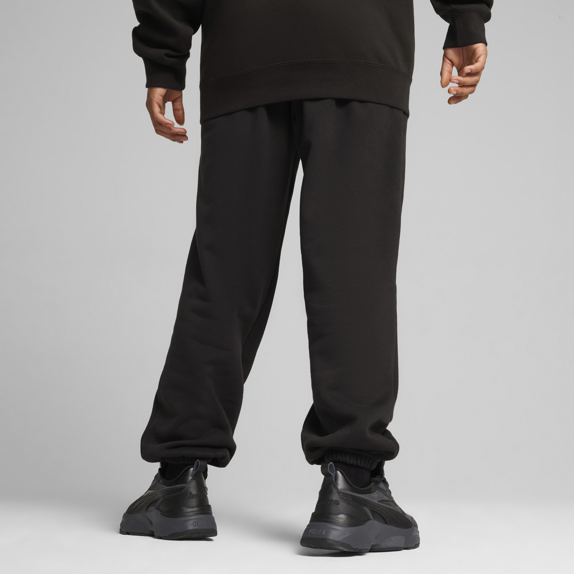 PUMA Essentials Elevated uniseks joggingbroek, Zwart, Maat M thumbnail 5