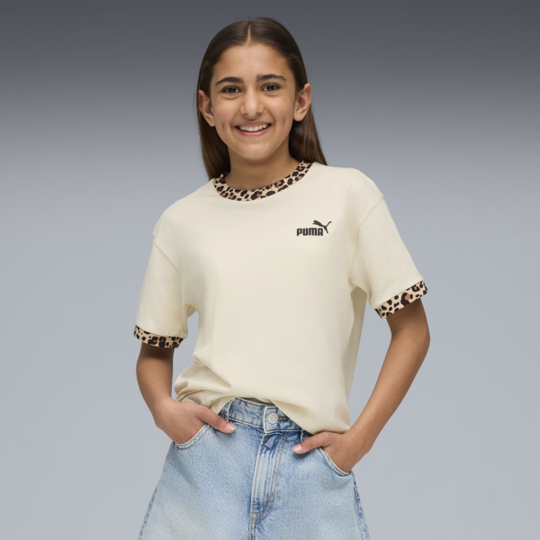 Essentials Graphic Animal Relaxed Tee Youth, Alpine Snow, large-ZAF