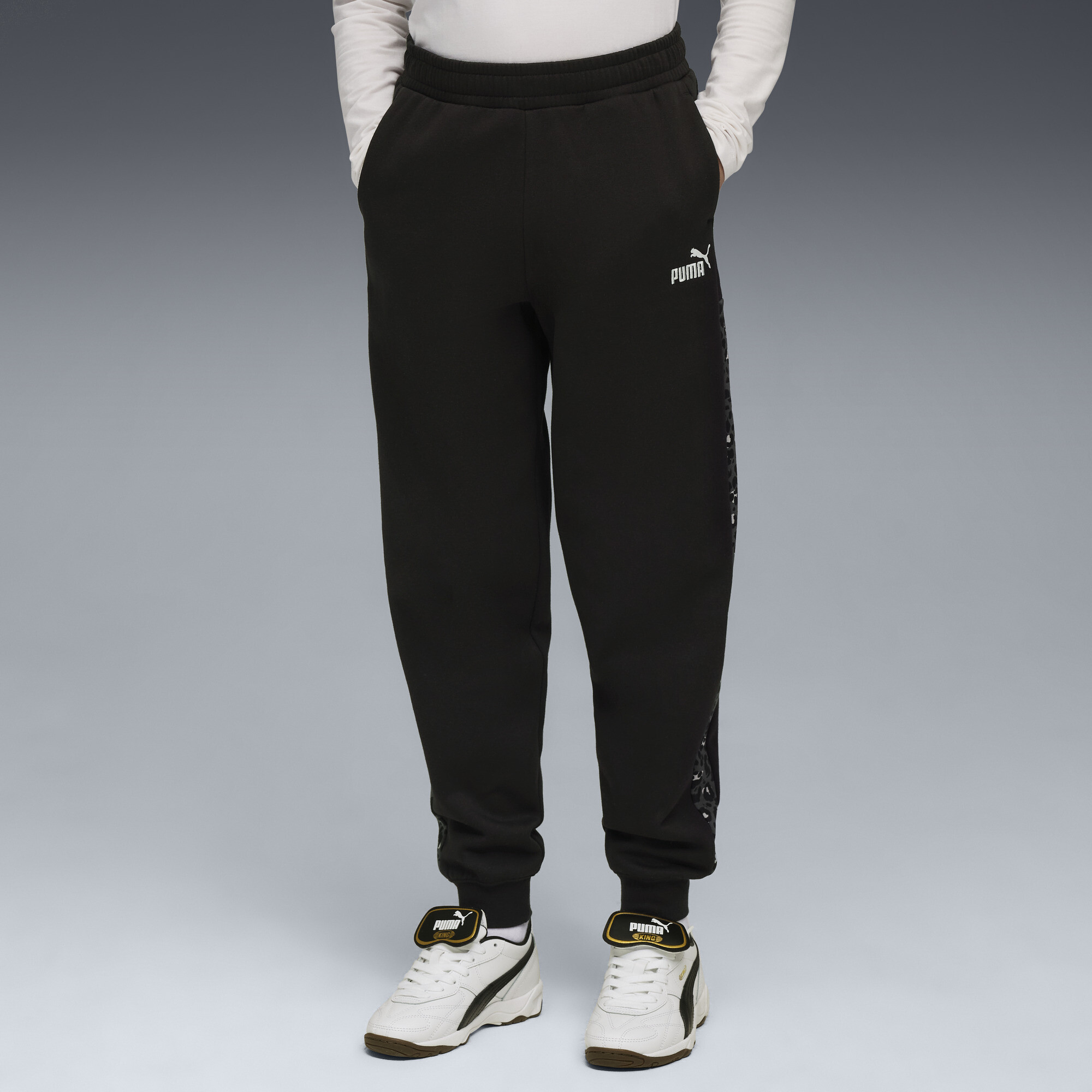 Puma Kids' Essentials Graphic Animal Pants Youth In Black