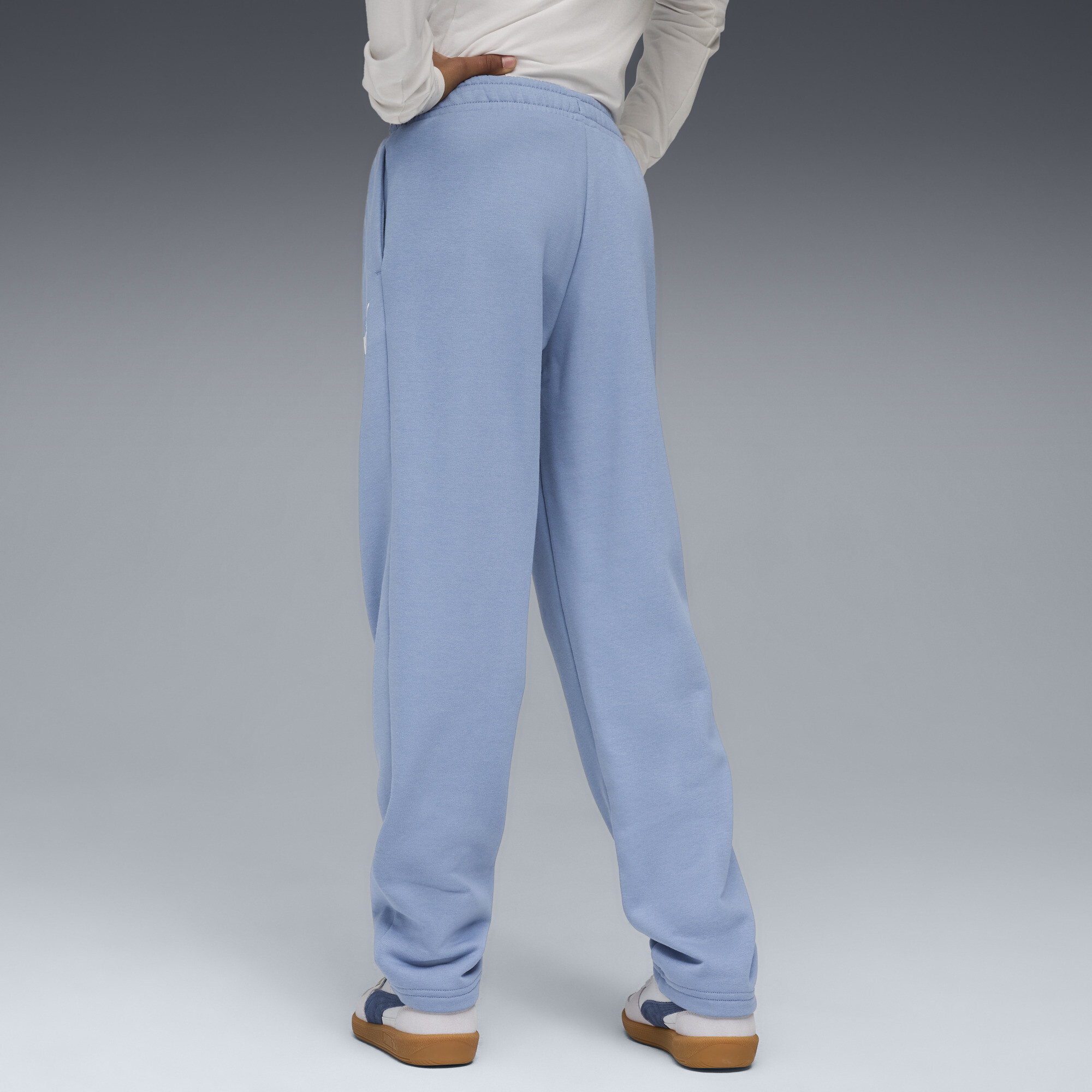 PUMA Essentials Nature 2.0 No. 1 Logo rechte broek voor Dames, Blauw, Maat 7-8Y thumbnail 5