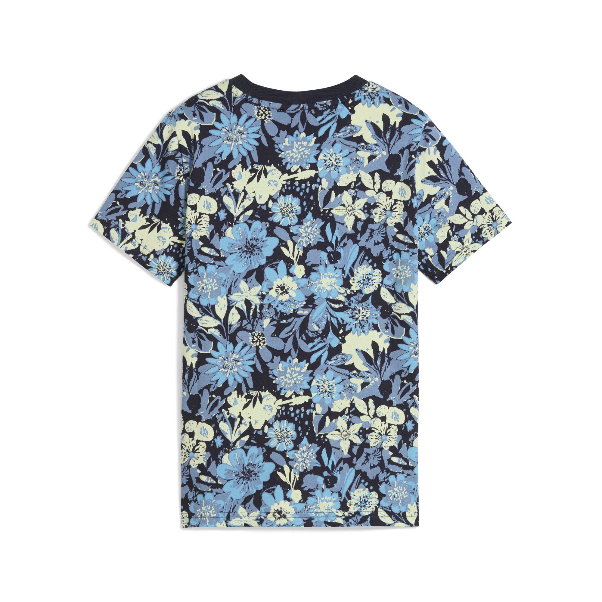 PUMA Essentials Nature 2.0 T-shirt voor Dames, Blauw, Maat 9-10Y thumbnail 2