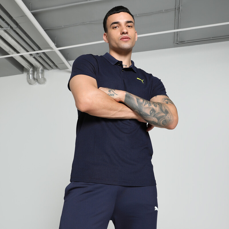 

Men's PUMA Train Sweat-Wicking Cat Logo Polo Tee