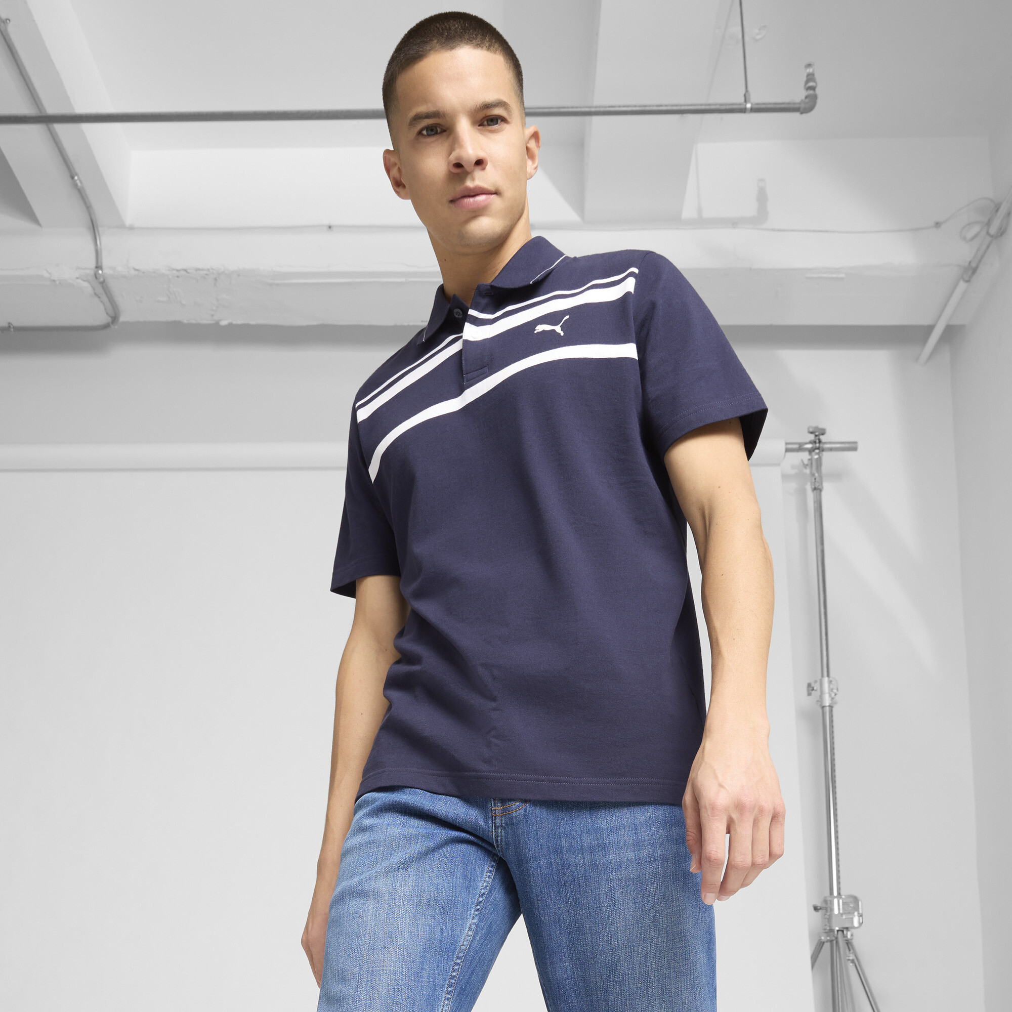 PUMA ESS ELEVATED Men's Polo Shirt - Picture 13 of 30
