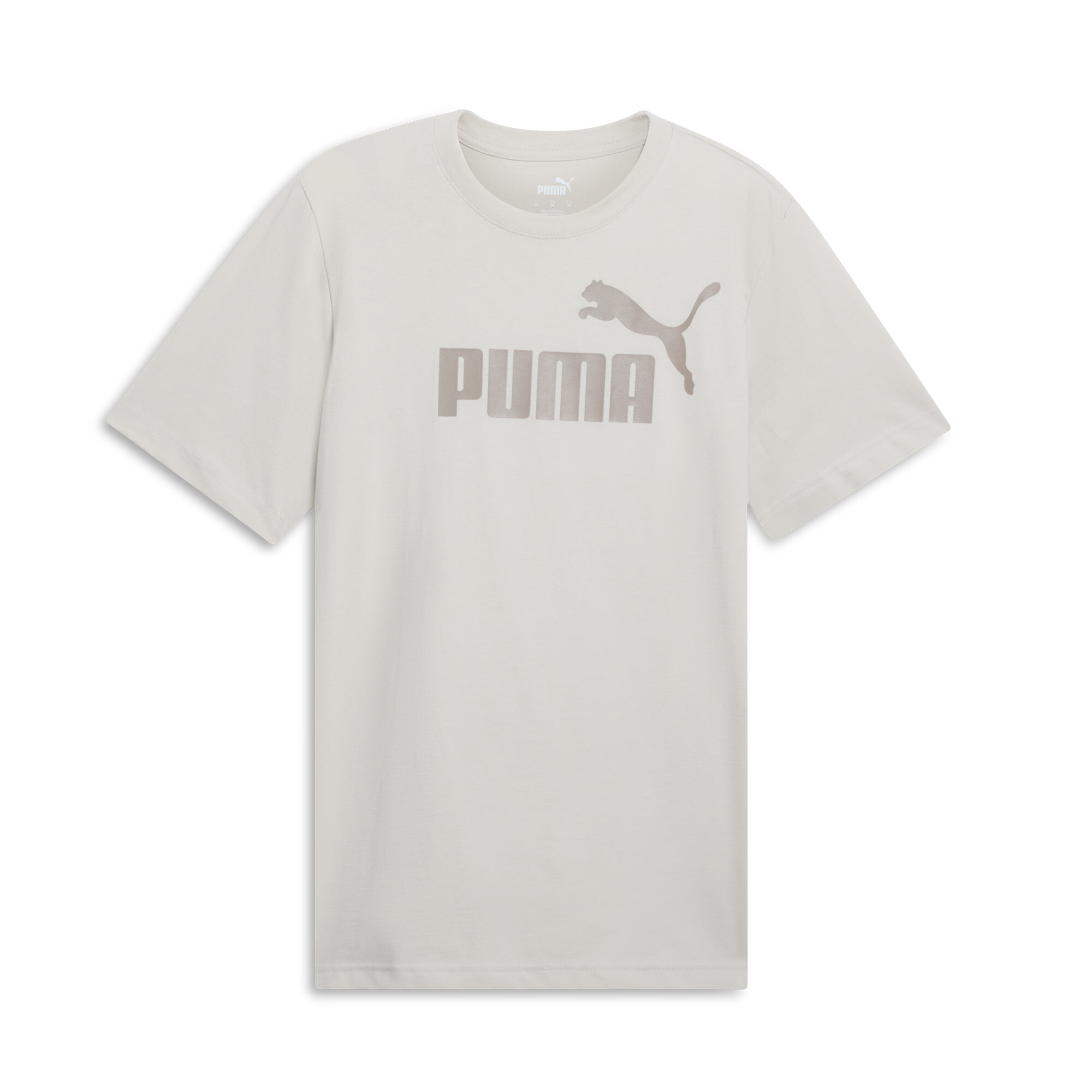 Puma Ess No. 1 Logo T-shirt In Beige