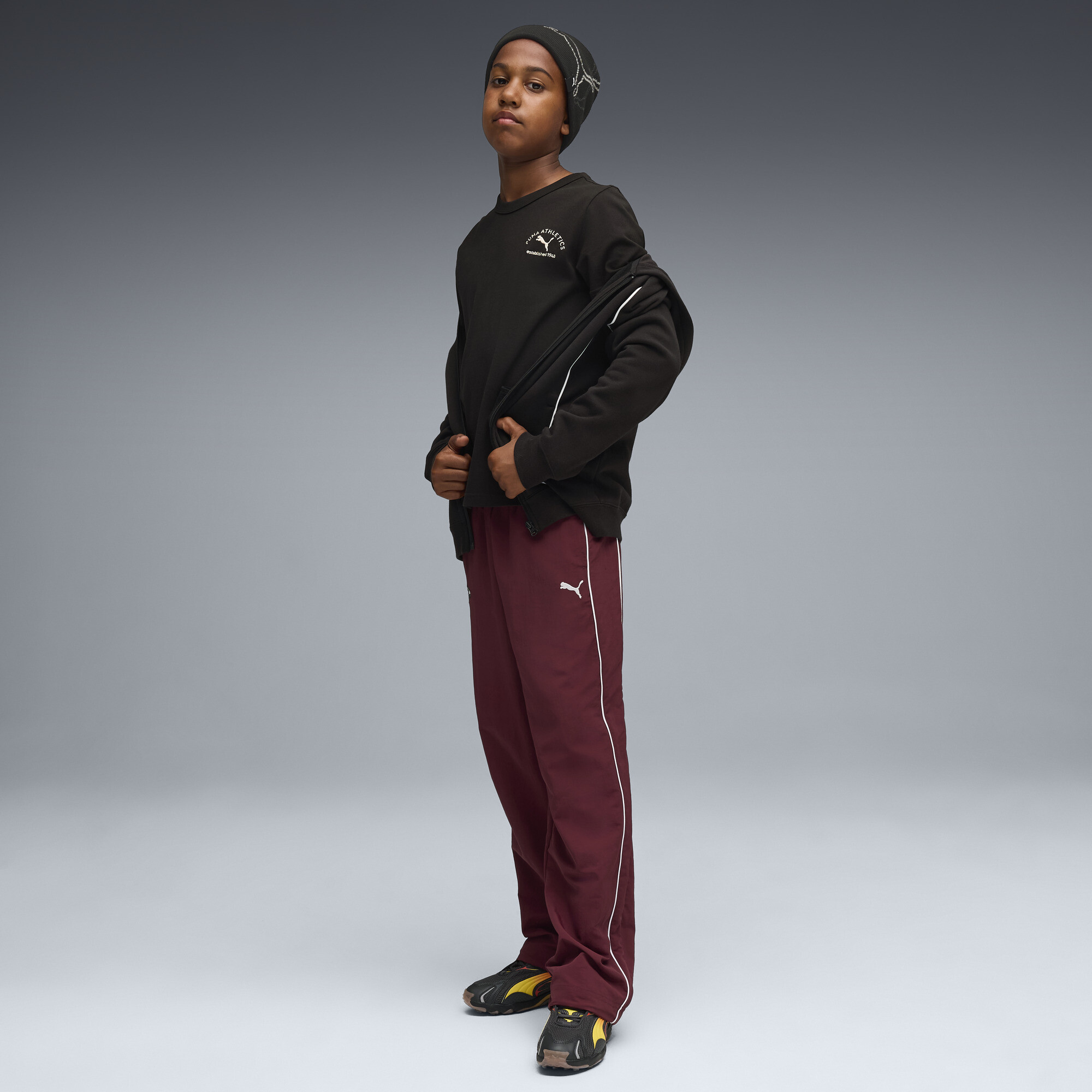 PUMA Class T-shirt met print voor Heren, Zwart, Maat 11-12Y thumbnail 4