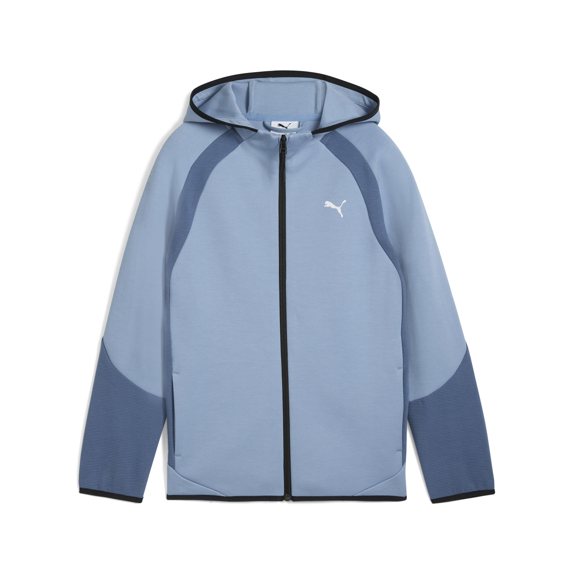PUMA Evostripe hoodie met rits voor Heren, Blauw, Maat 9-10Y thumbnail 3