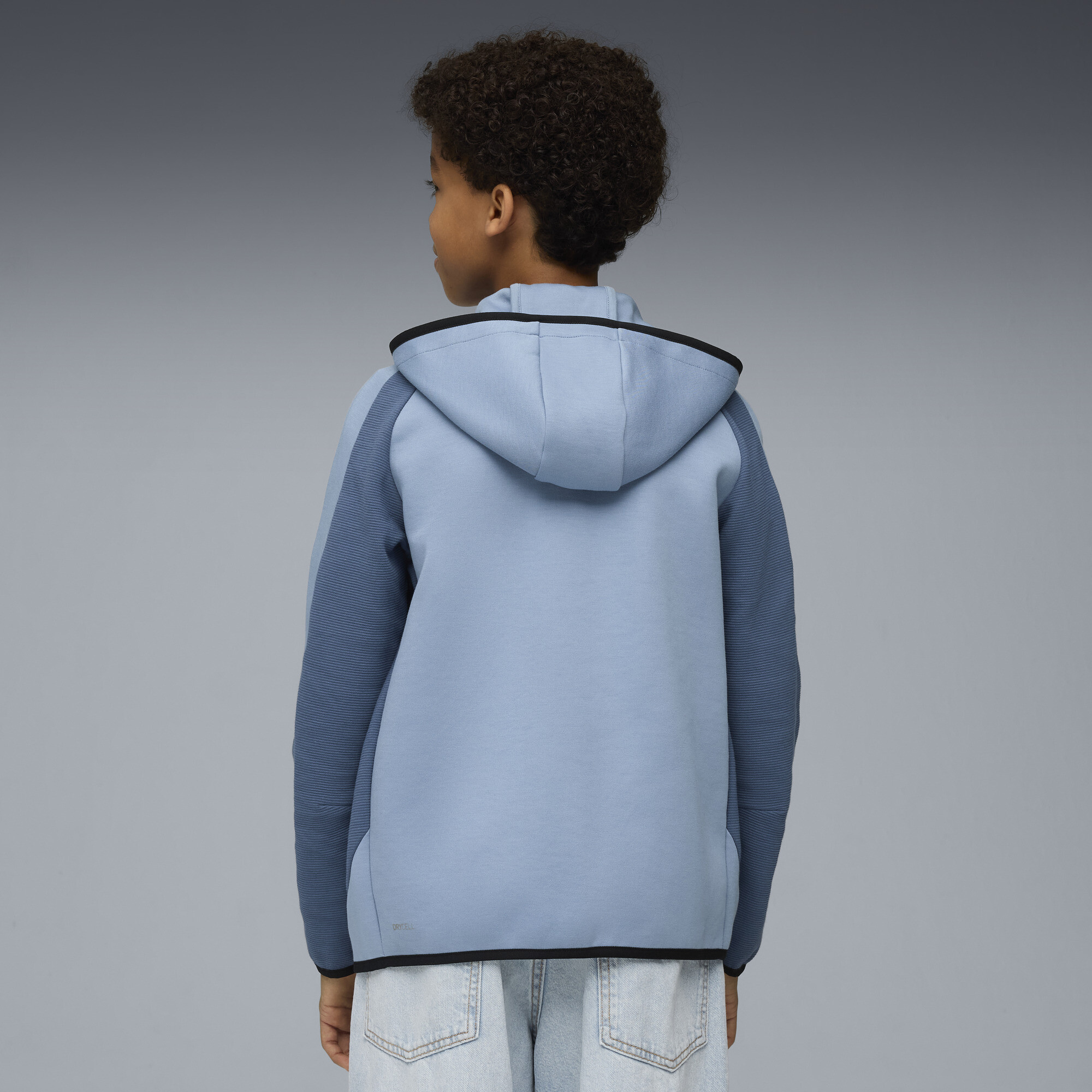 PUMA Evostripe hoodie met rits voor Heren, Blauw, Maat 9-10Y thumbnail 5