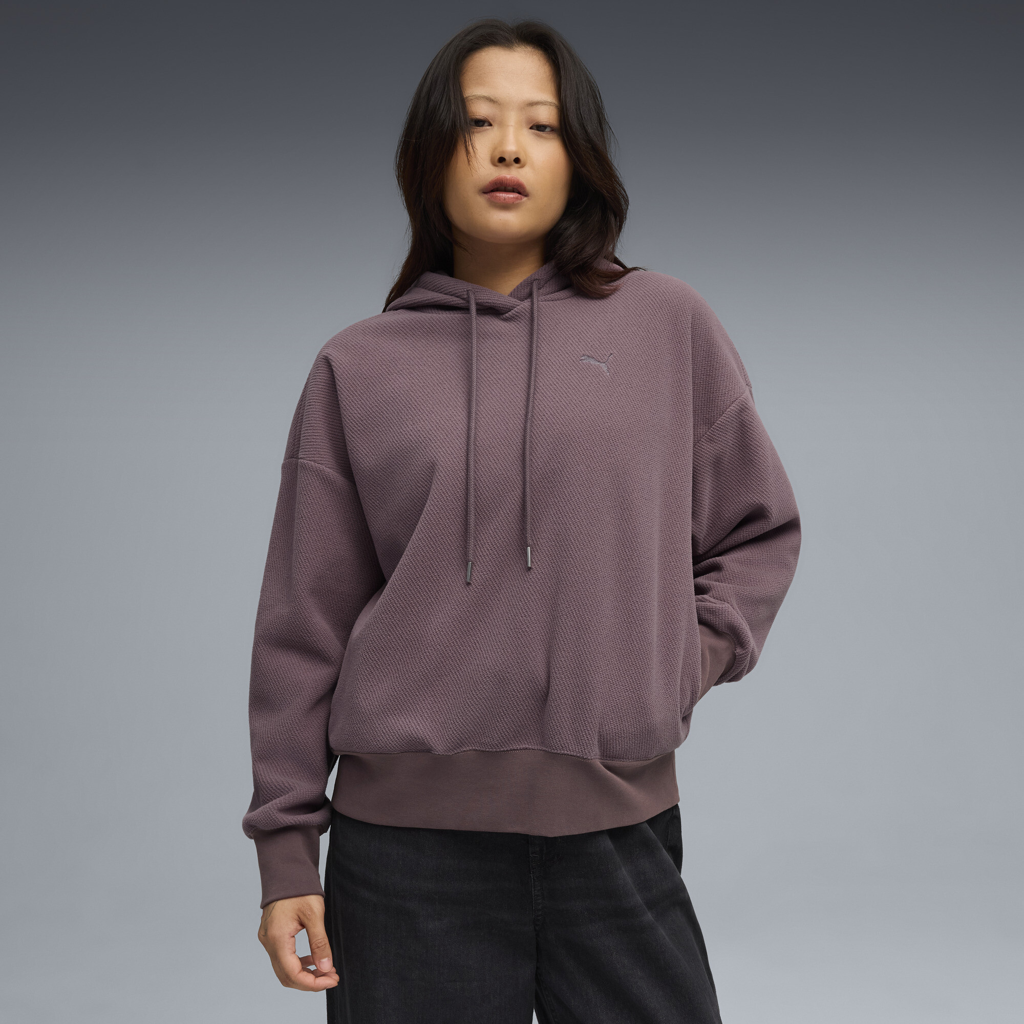 Худи HER Oversized Winterized Hoodie Women | Цвет: Фиолетовый
