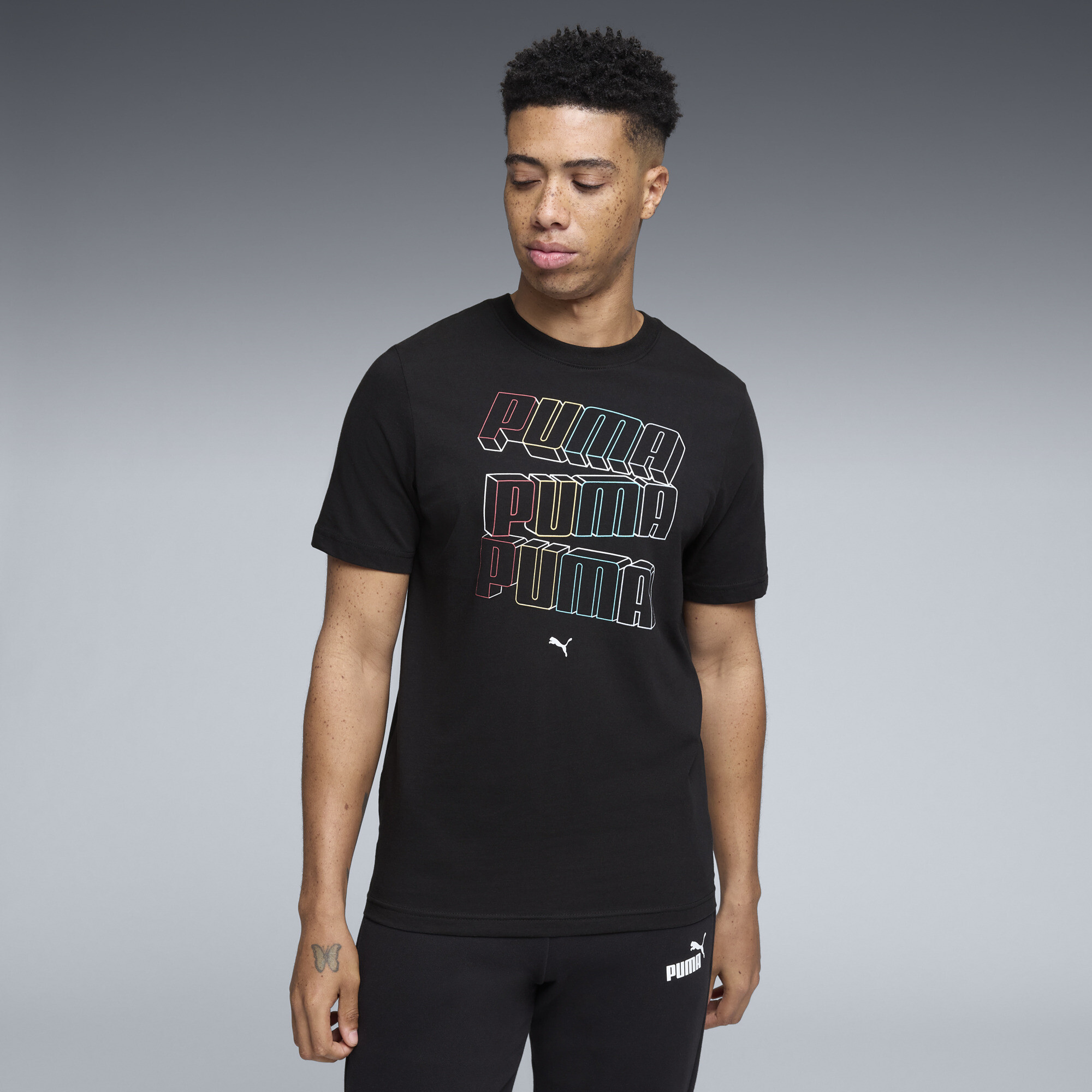 PUMA Essentials Logo Lab Men's Tee - Picture 8 of 20