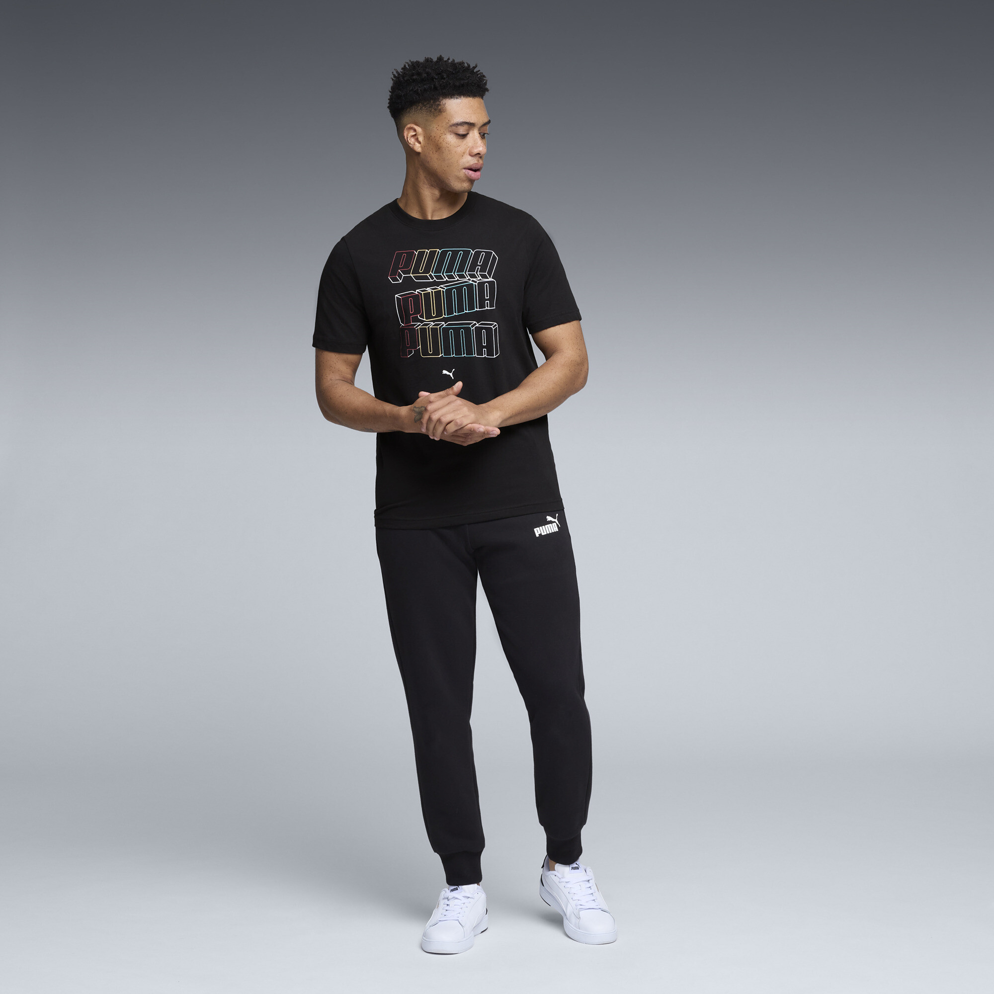 PUMA Essentials Logo Lab Men's Tee - Picture 10 of 20
