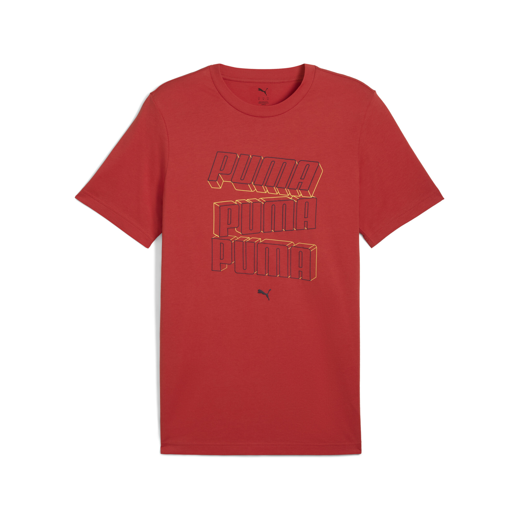 Puma Ess Logo Lab Hog T-shirt In Red
