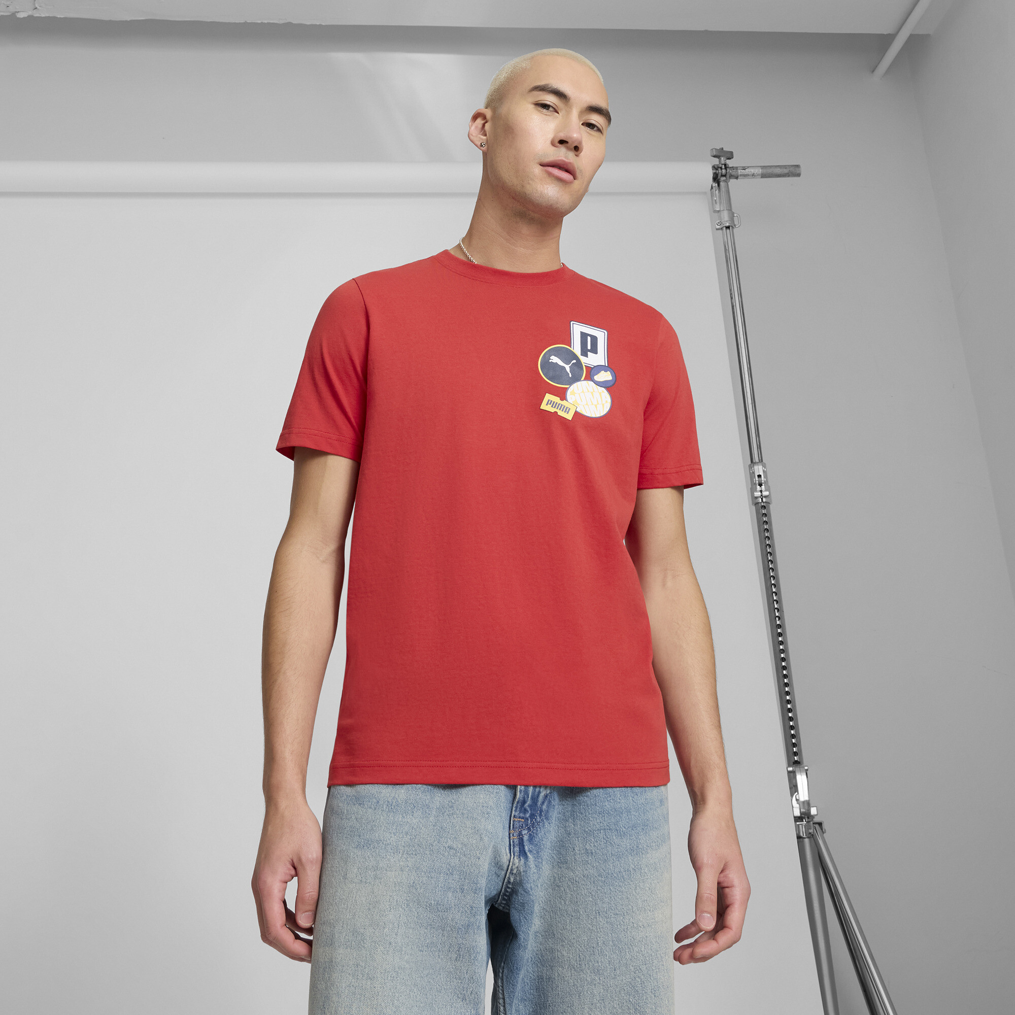 Puma Graphics Icon T-shirt In Red