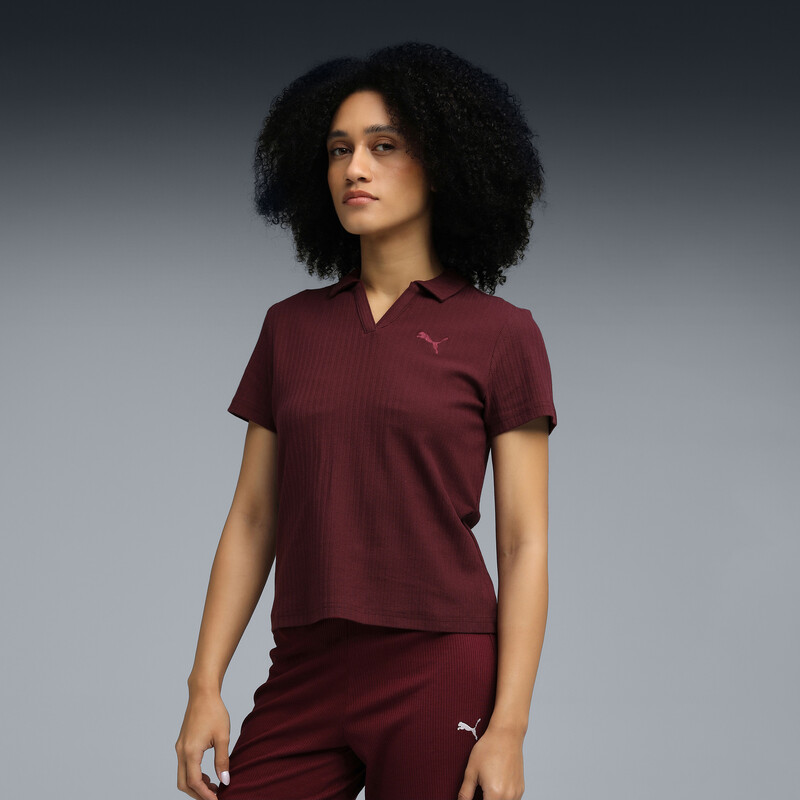 Women's PUMA Premium Essentials Ribbed Polo