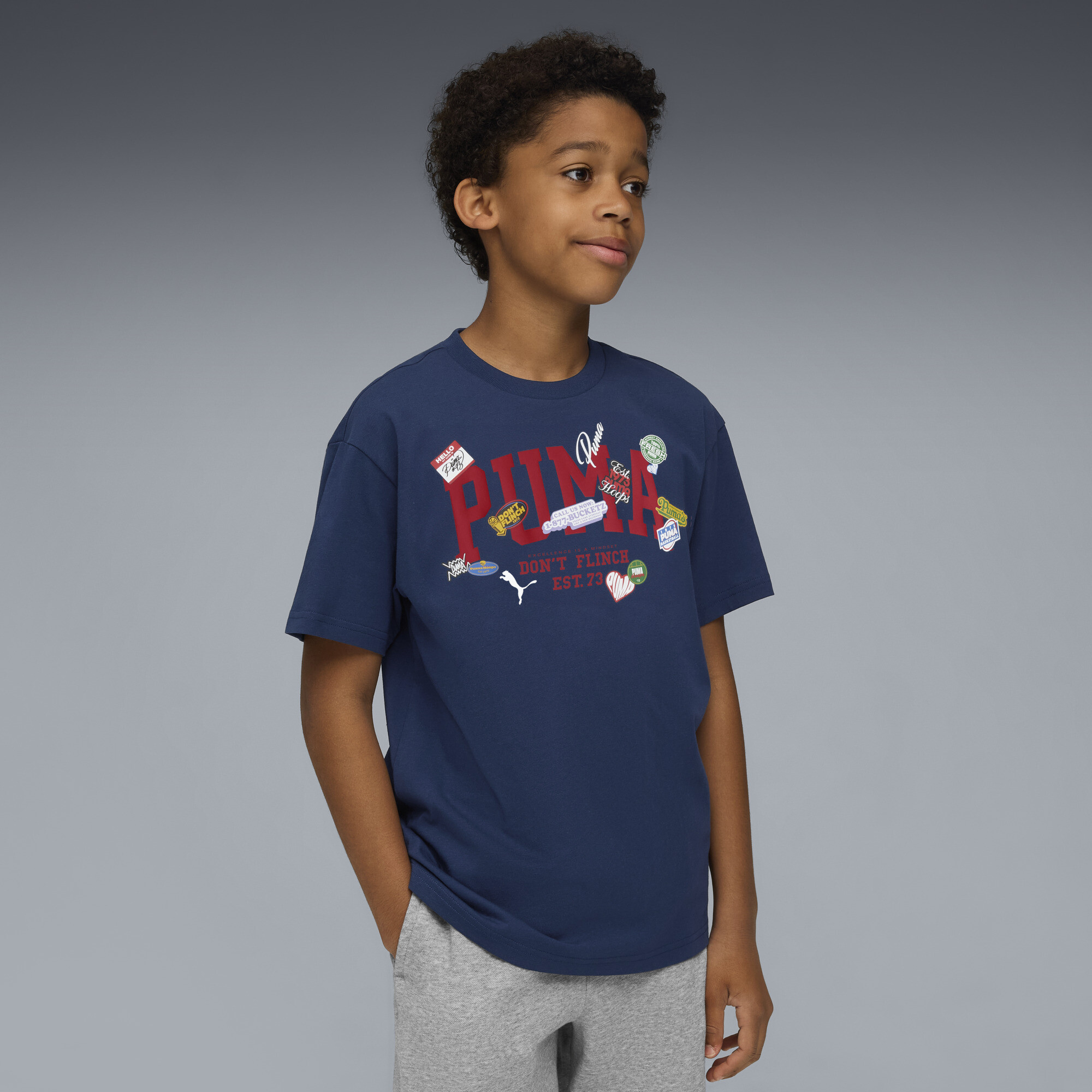 Puma Hooperhotline T-shirt Youth In Blue