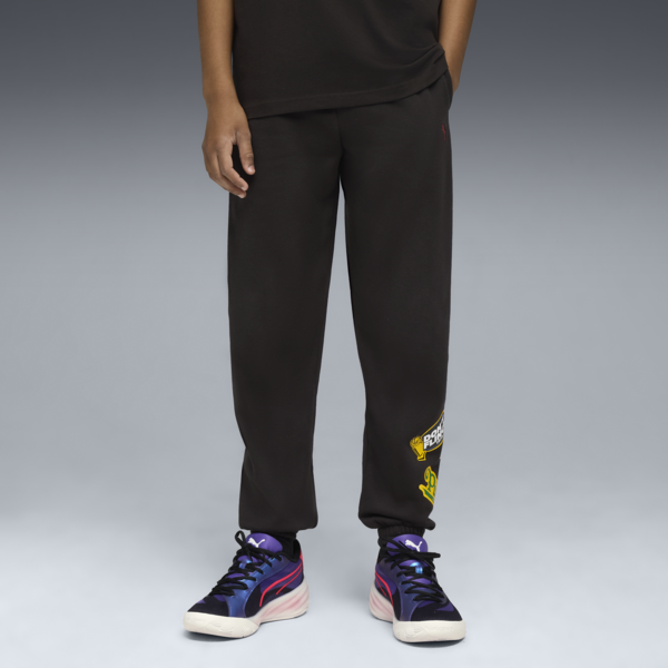 HooperHotline Fleece Sweatpants Youth, PUMA Black, large-ZAF