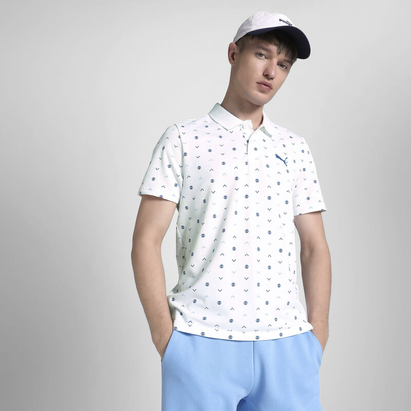 

Men's PUMA Elevated Essentials Printed Polo