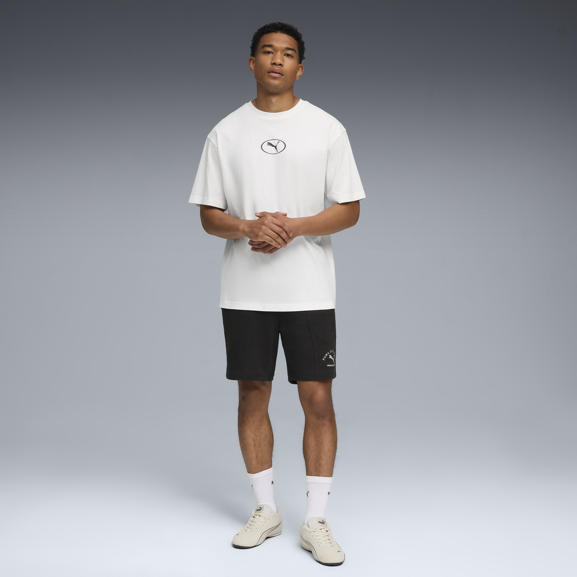 PUMA Class Pintuck short van 20,32 cm voor Heren, Zwart, Maat XS thumbnail 4