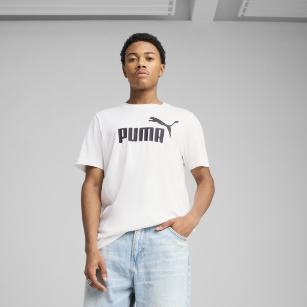Essentials No. 1 Logo Tee Men, PUMA White, large-ZAF