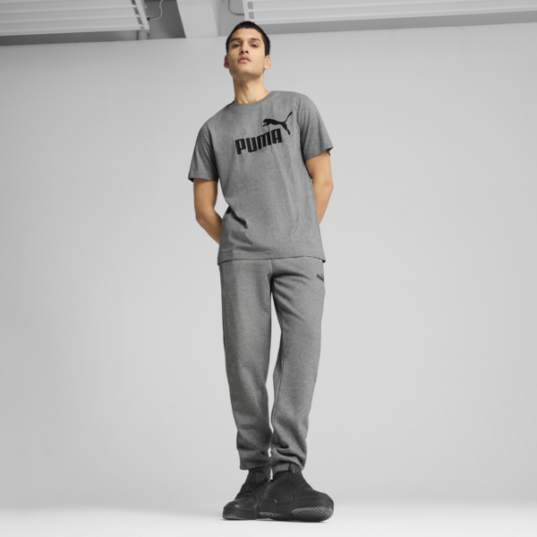 Essentials No. 1 Logo Tee Men, Medium Gray Heather, large-ZAF
