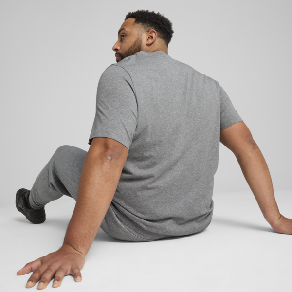 Essentials No. 1 Logo Tee Men, Medium Gray Heather, large-ZAF