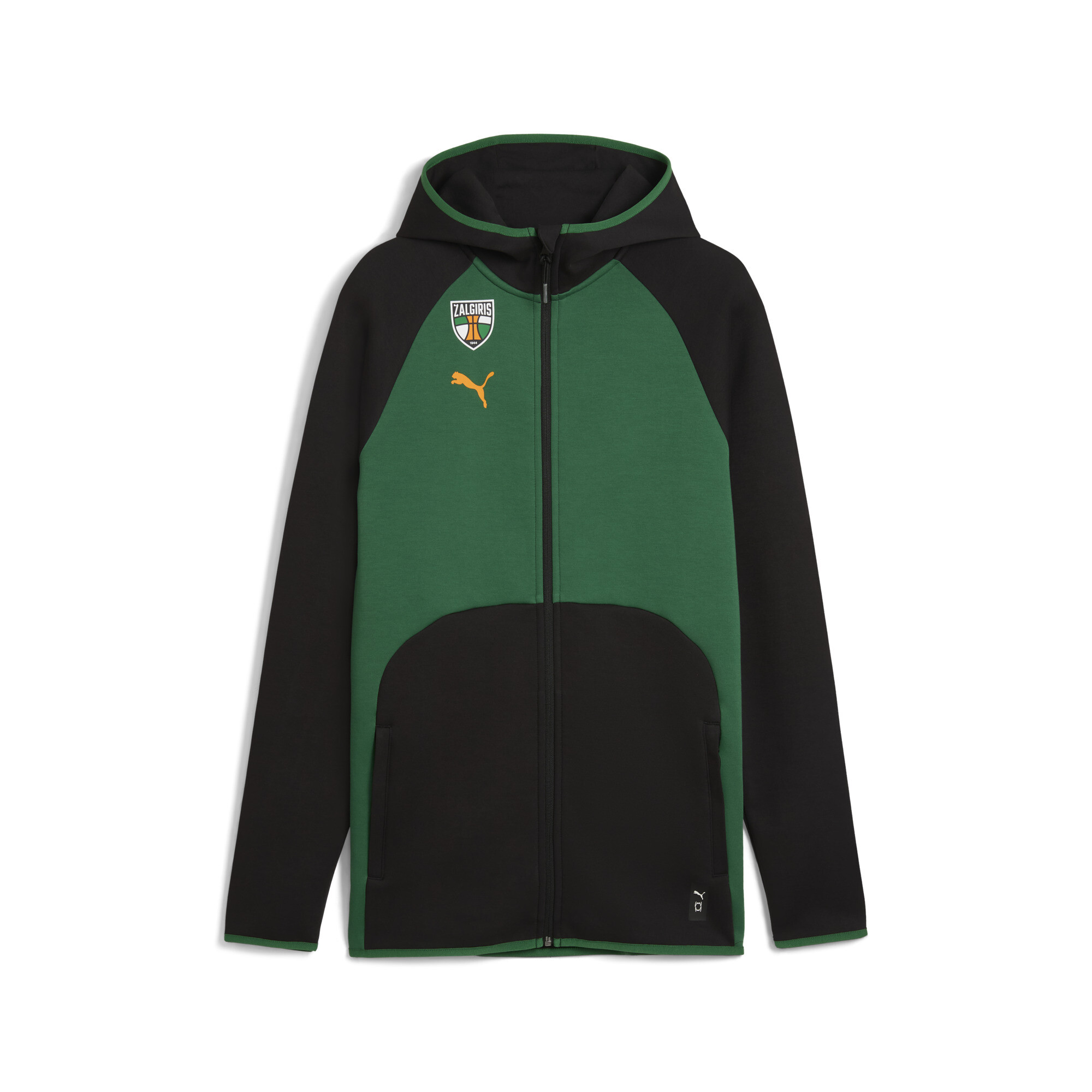 PUMA BC Zalgiris Kaunas Dime basketbaljack voor Heren, Zwart, Maat XS thumbnail 3