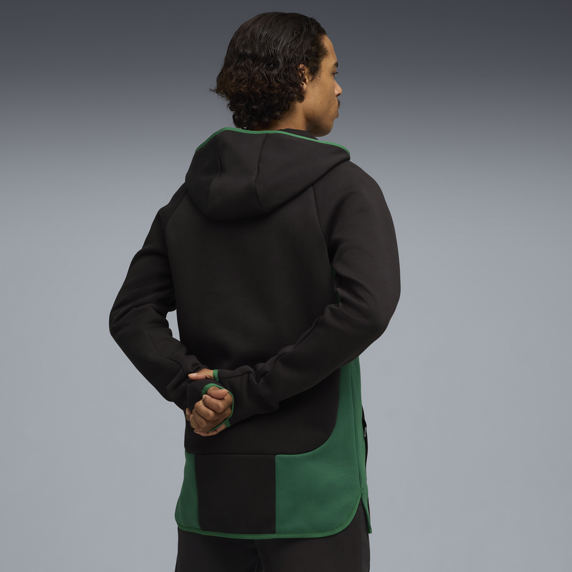 PUMA BC Zalgiris Kaunas Dime basketbaljack voor Heren, Zwart, Maat XS thumbnail 5