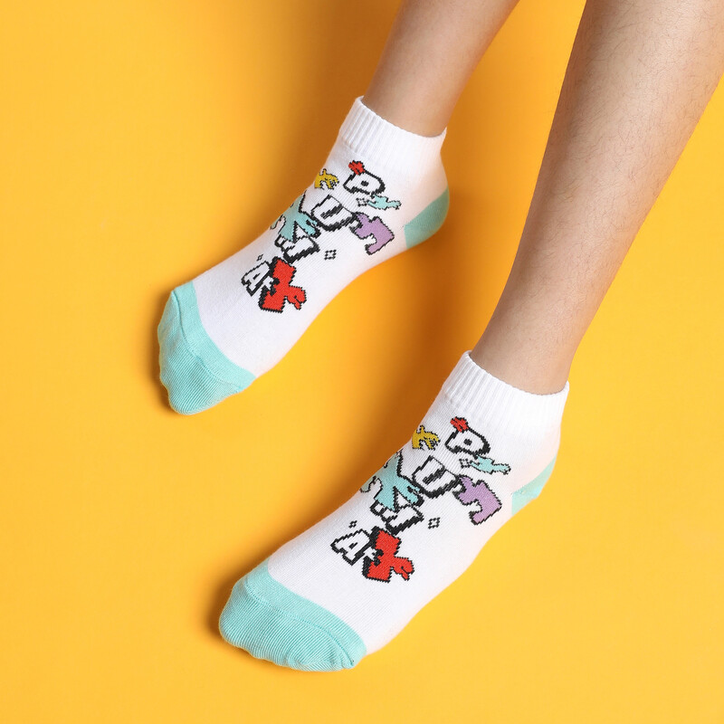 PUMA Puzzle Youth Quarter Socks Pack Of 2