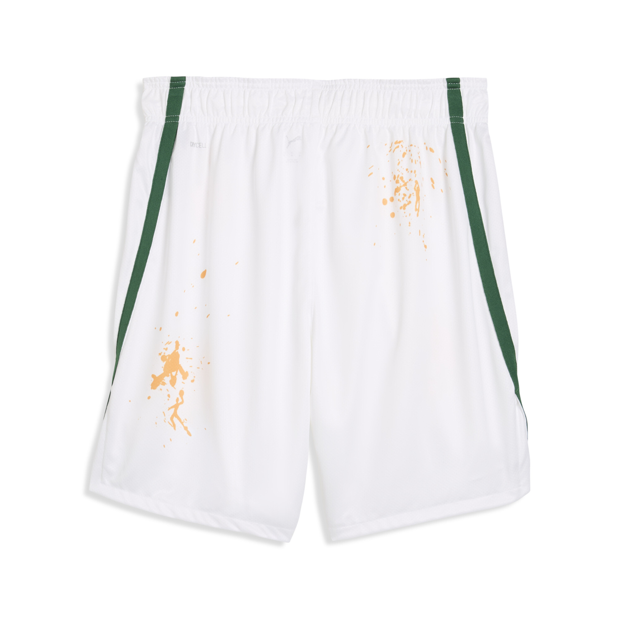 PUMA BC Zalgiris Kaunas uit-basketbalshort voor Heren, Wit, Maat XL thumbnail 4