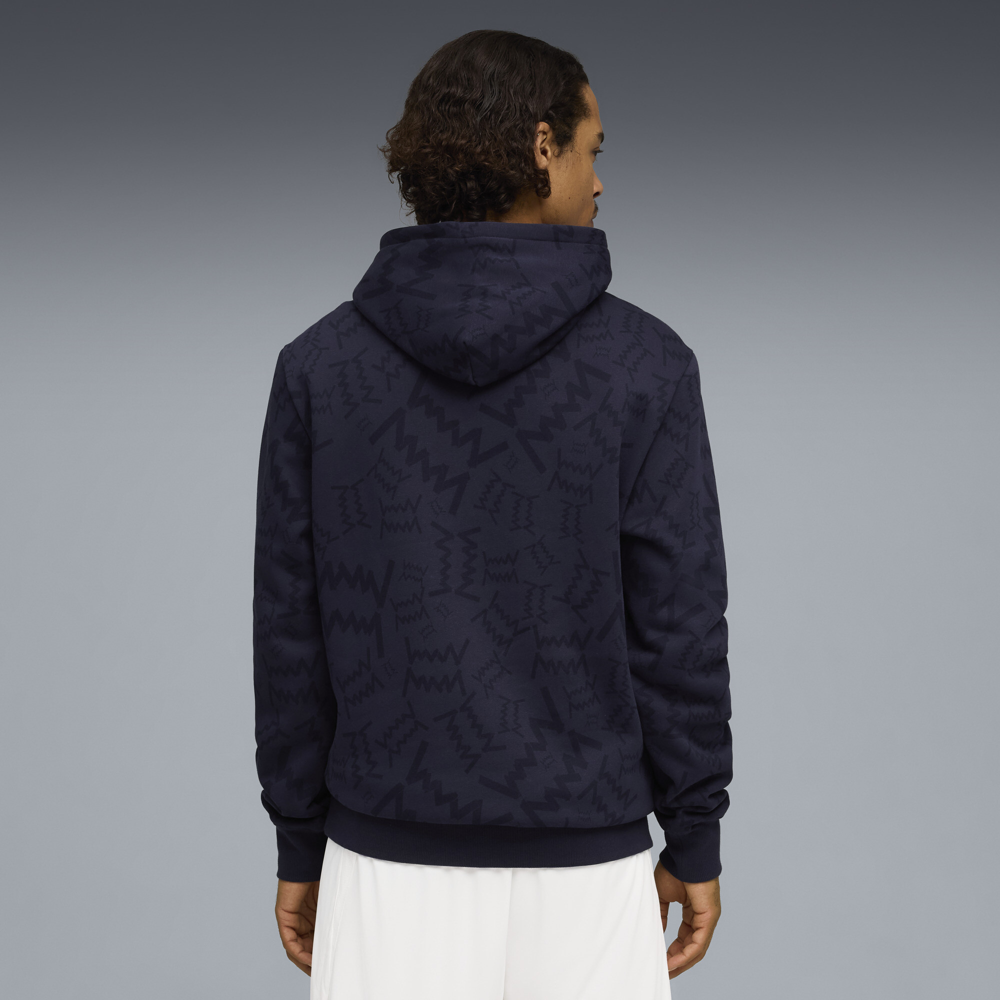 PUMA Saski Baskonia Post Game basketbalhoodie voor Heren, Blauw, Maat S thumbnail 3