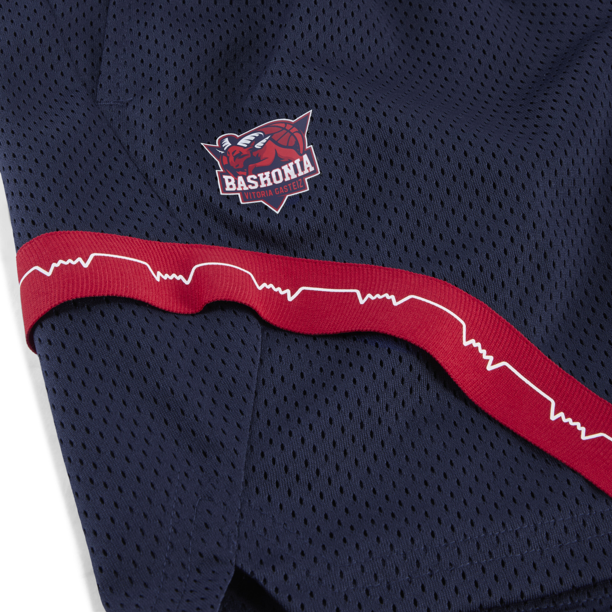PUMA Saski Baskonia Post Game basketbalshort voor Heren, Blauw, Maat L thumbnail 3