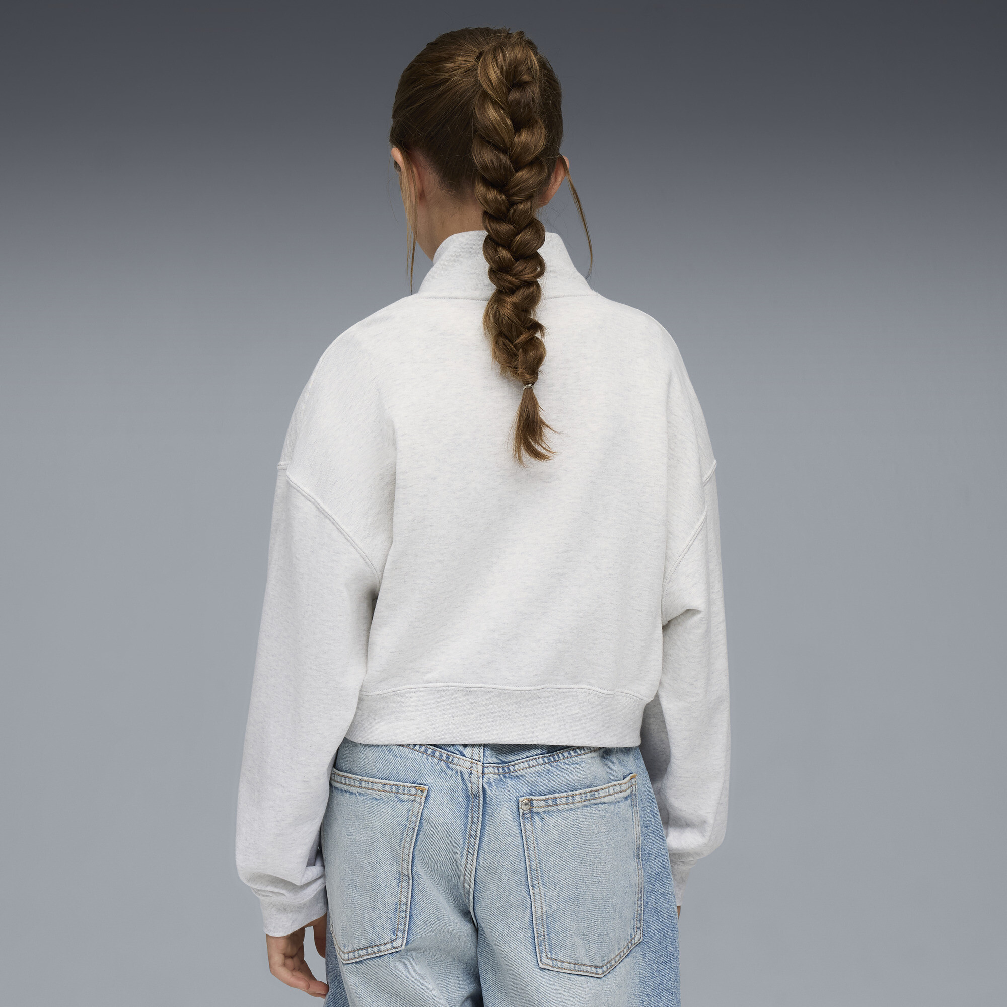 PUMA Wardrobe Essentials Go Together oversized sweatshirt met ronde hals voor Dames, Maat 15-16Y thumbnail 3