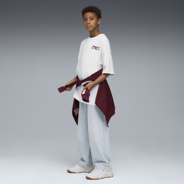 Wardrobe Essentials Go Together Oversized Graphic Tee Youth, Alpine Snow-Melange, large-ZAF